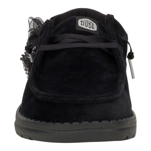 HEYDUDE shoes Wendy Velvet Rosette - Black – Women's - view 4