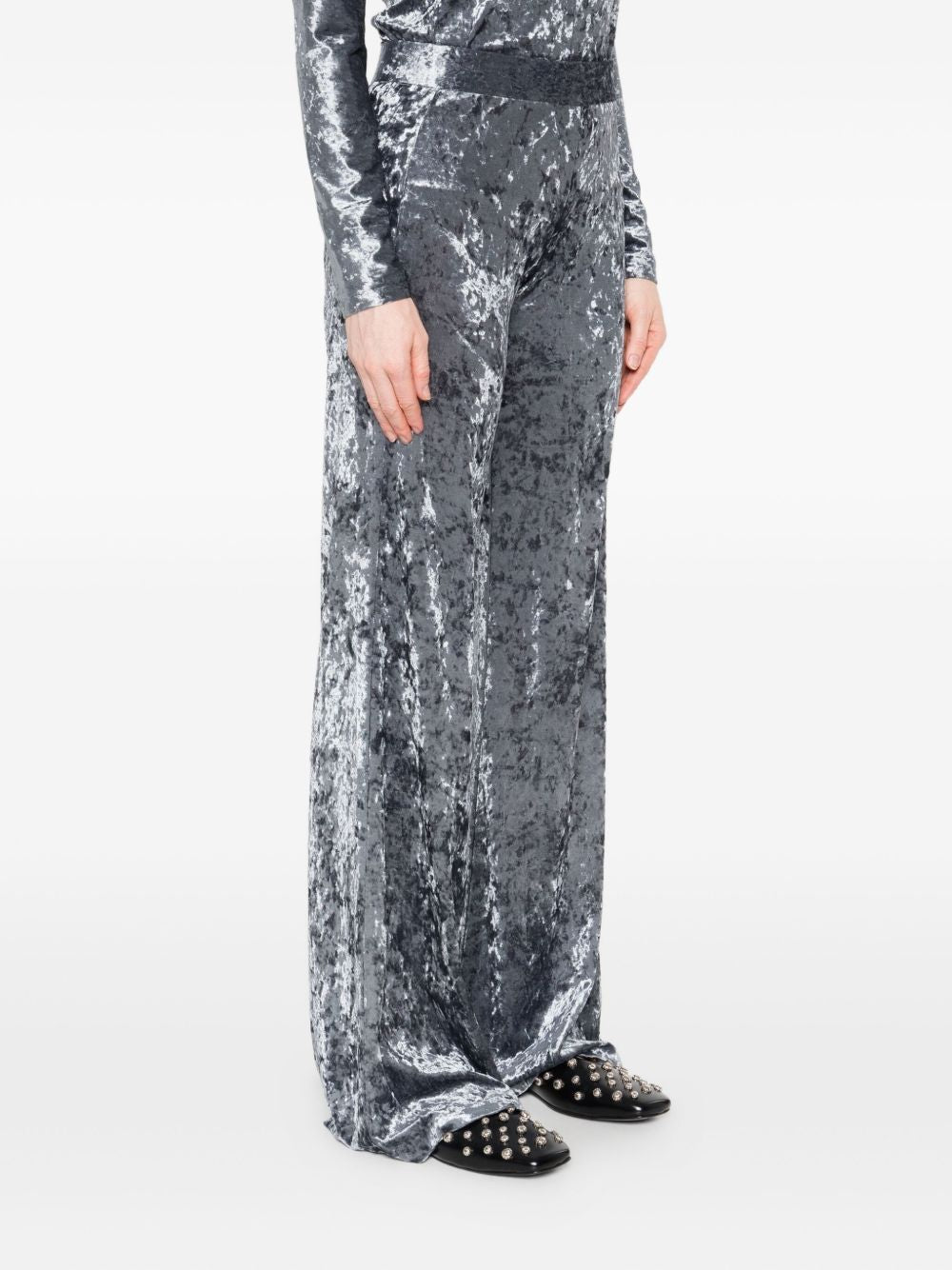 Forte Forte Velvet high-waisted trousers - view 4