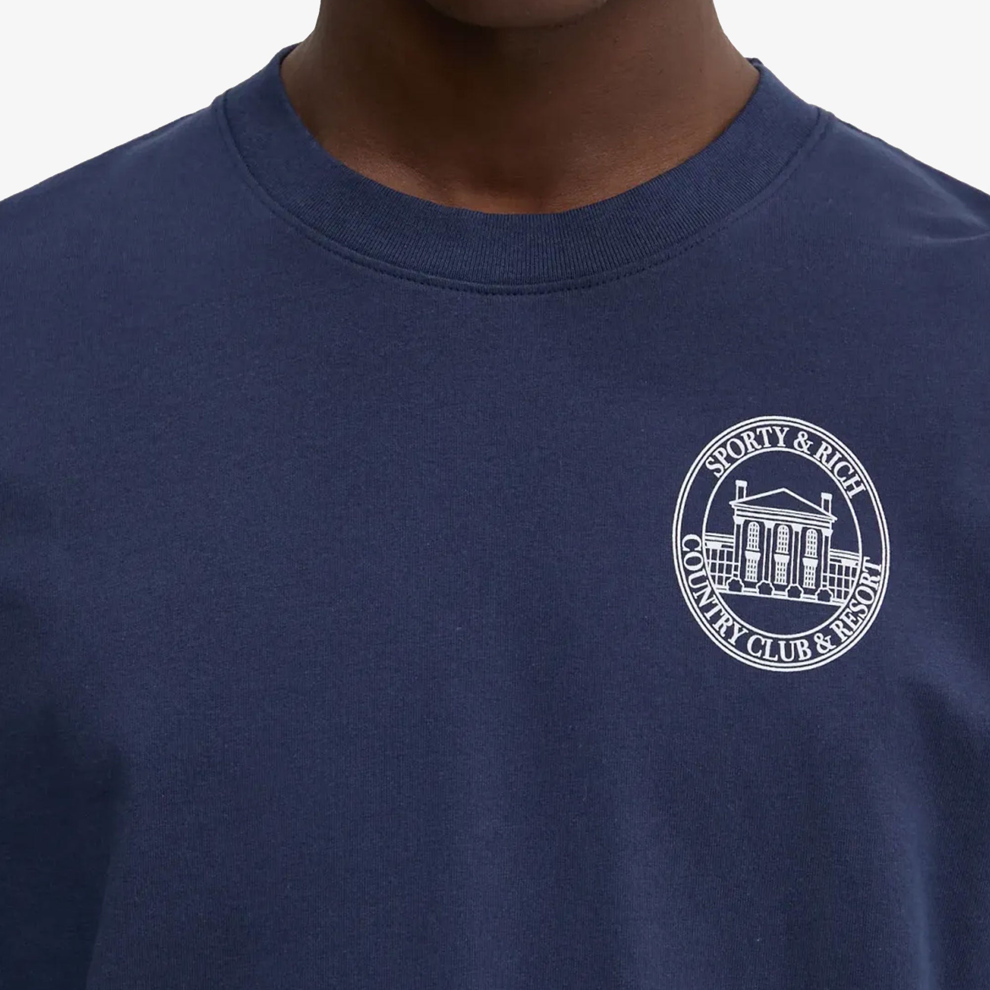 Sporty & Rich | Vendome Resort T-shirt { Navy - view 3