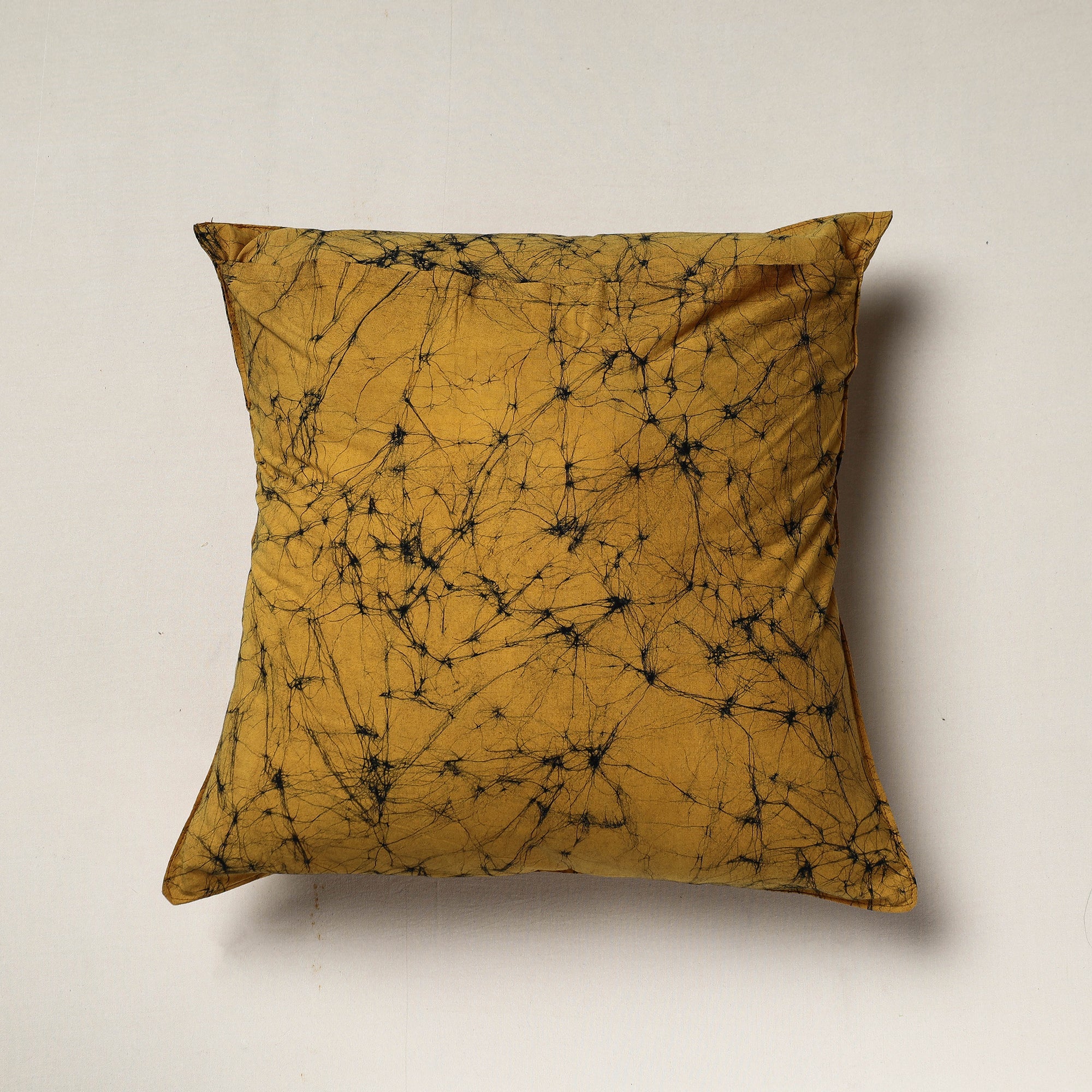 KACHCHH JI CHHAAP Brown - Hand Batik Printed Pure Cotton Cushion Cover (18 x 18 in) - view 3