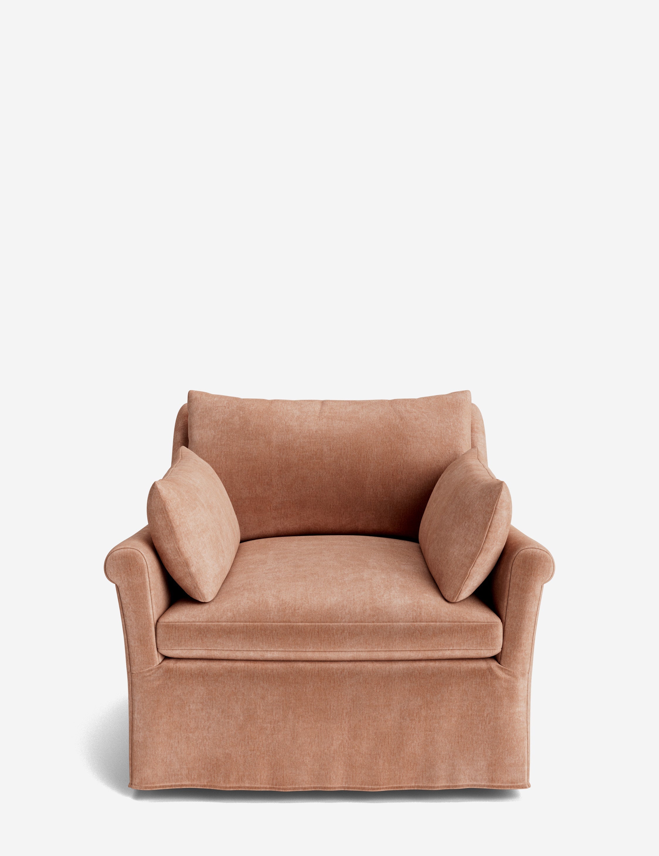 Lulu and Georgia Portola Rolled Arm Luxe Depth Slipcover Chair