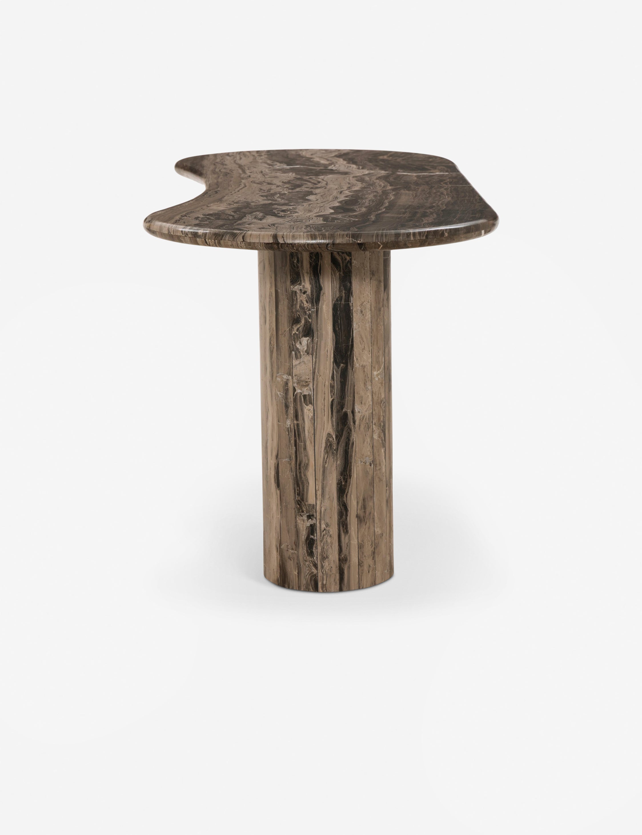 Lulu and Georgia Carlo Desk – Brown Marble - view 4