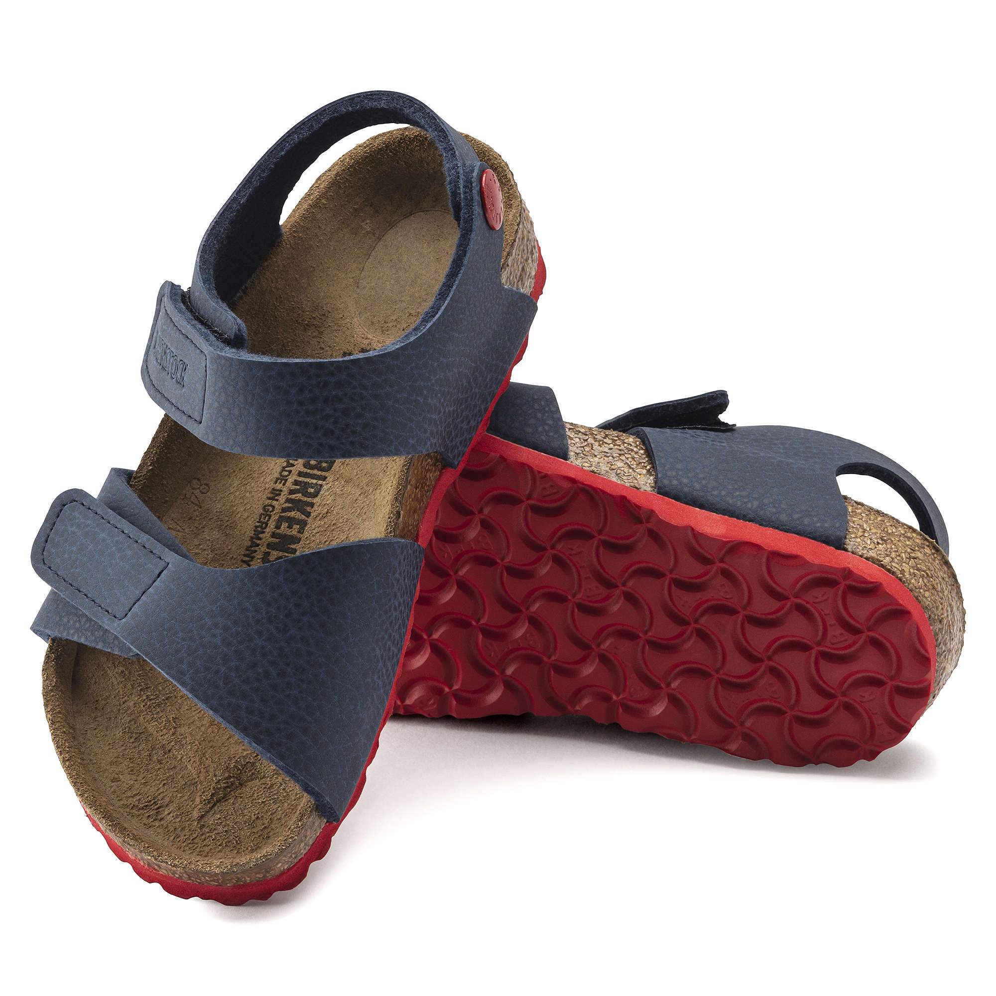 Birkenstock Palu Kids Logo Birko-Flor – Blue Blue/Desert Soil Blue Red
