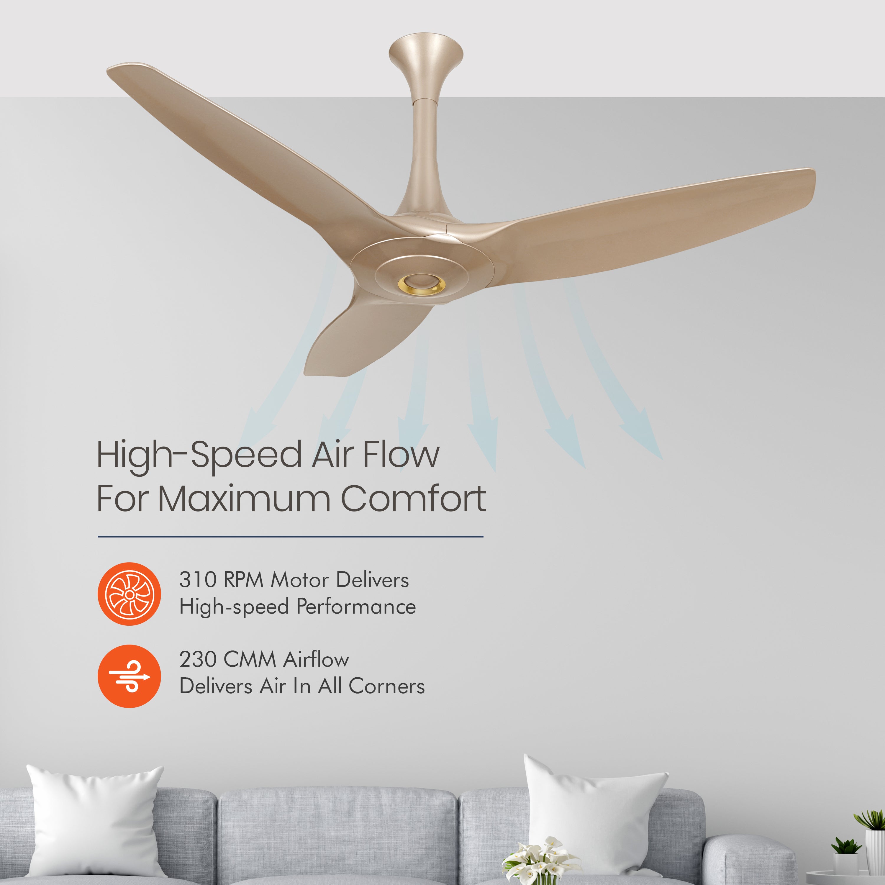 orientelectric Aeroquiet 5 Star Rated Premium BLDC PRO Ceiling Fan - view 34