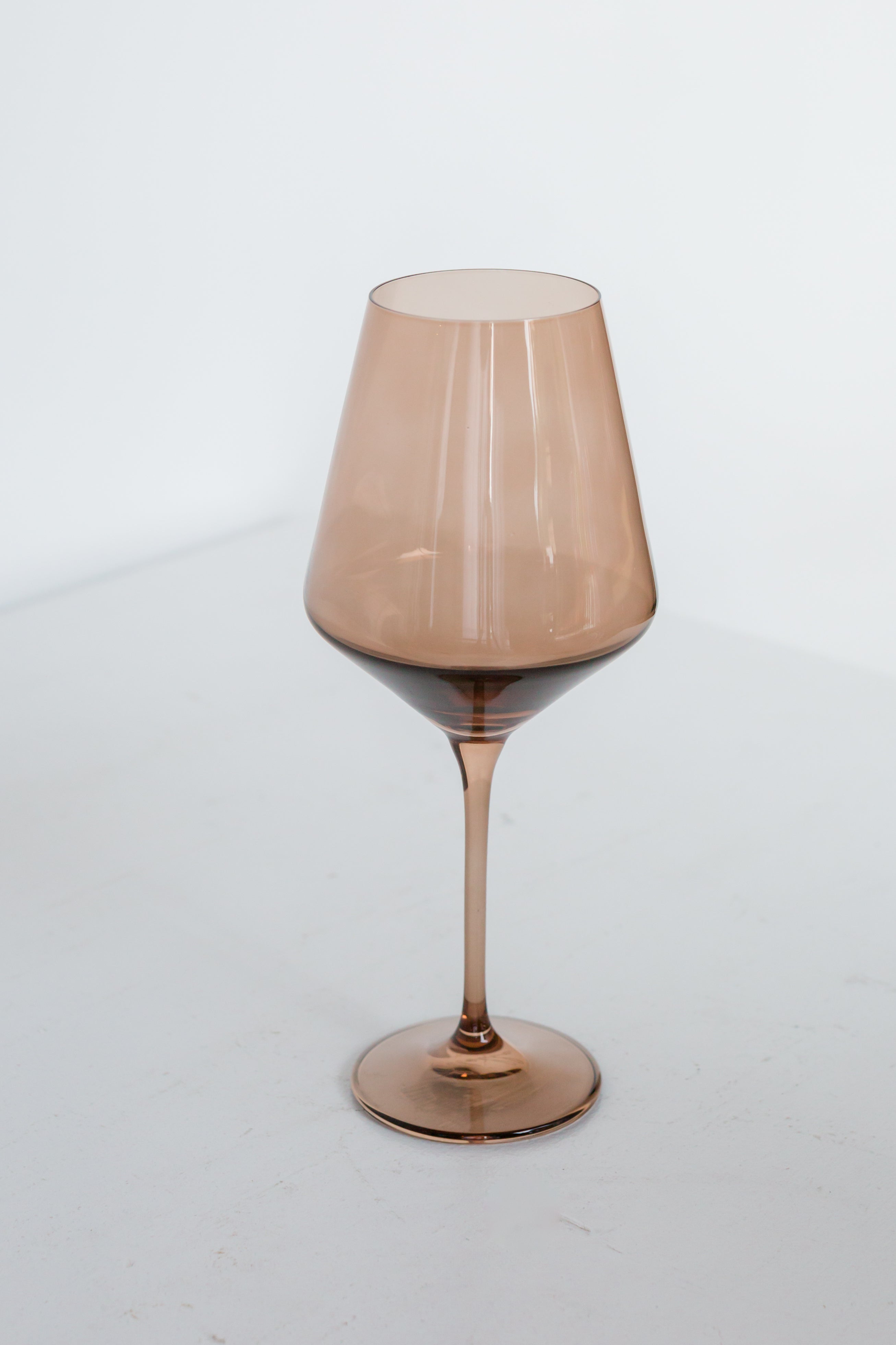 RH Signature Co. Estelle Colored Wine Stemware - Set of 6 {Mocha Mousse (Our Amber Smoke)} - view 5