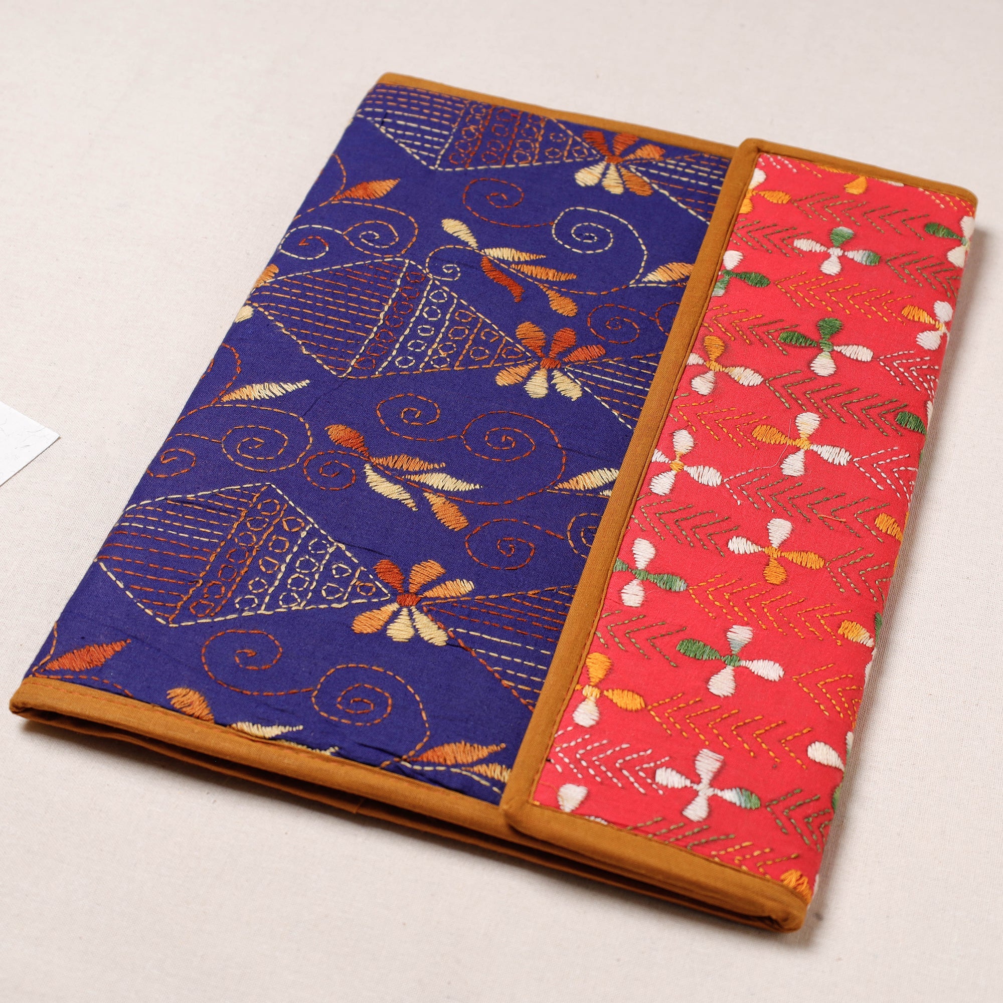 ASALKAAR Bengal Kantha Work Handcrafted File Folder - view 2