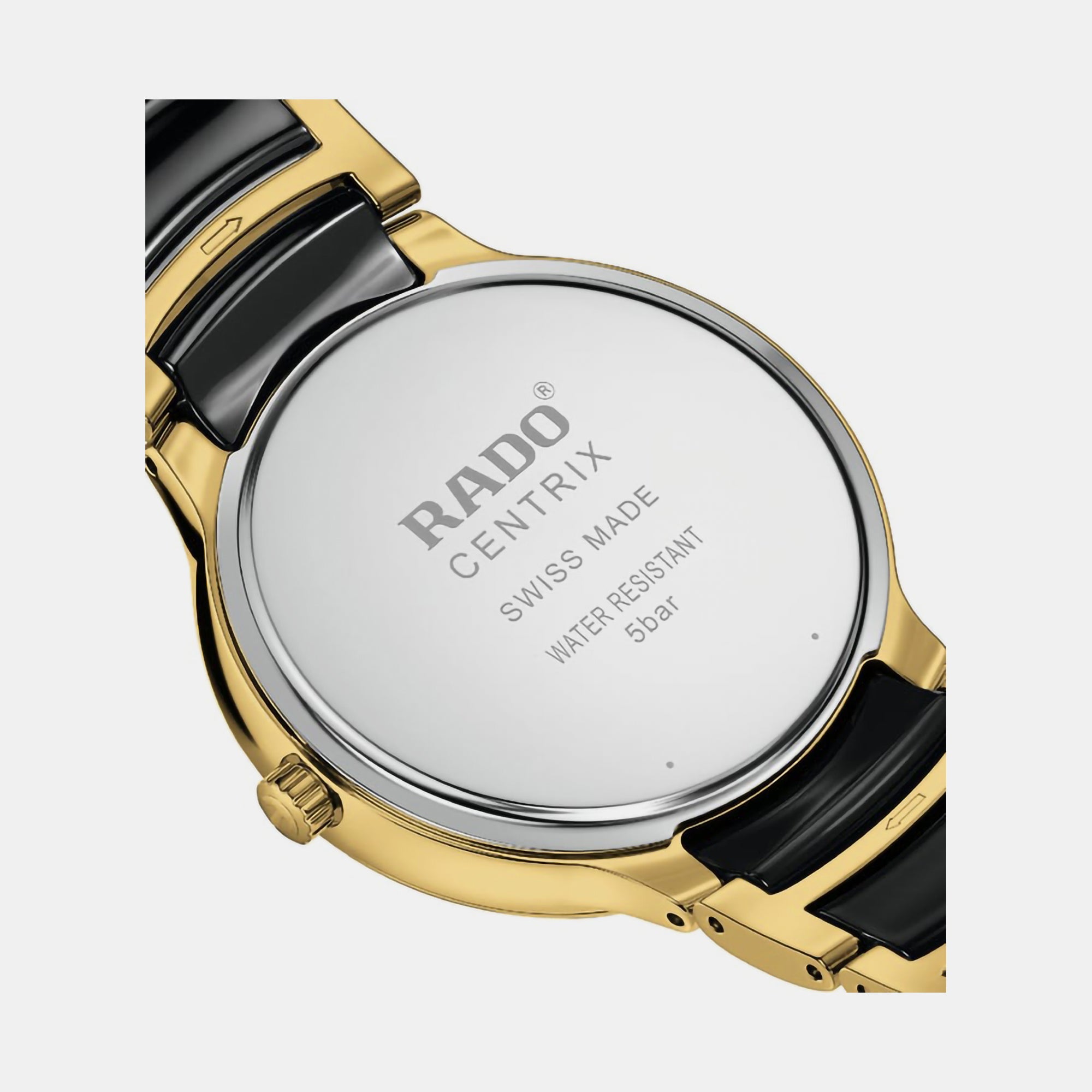 Rado Centrix Unisex Quartz Black Dial Analog Ceramic Watch R30022712 - view 3