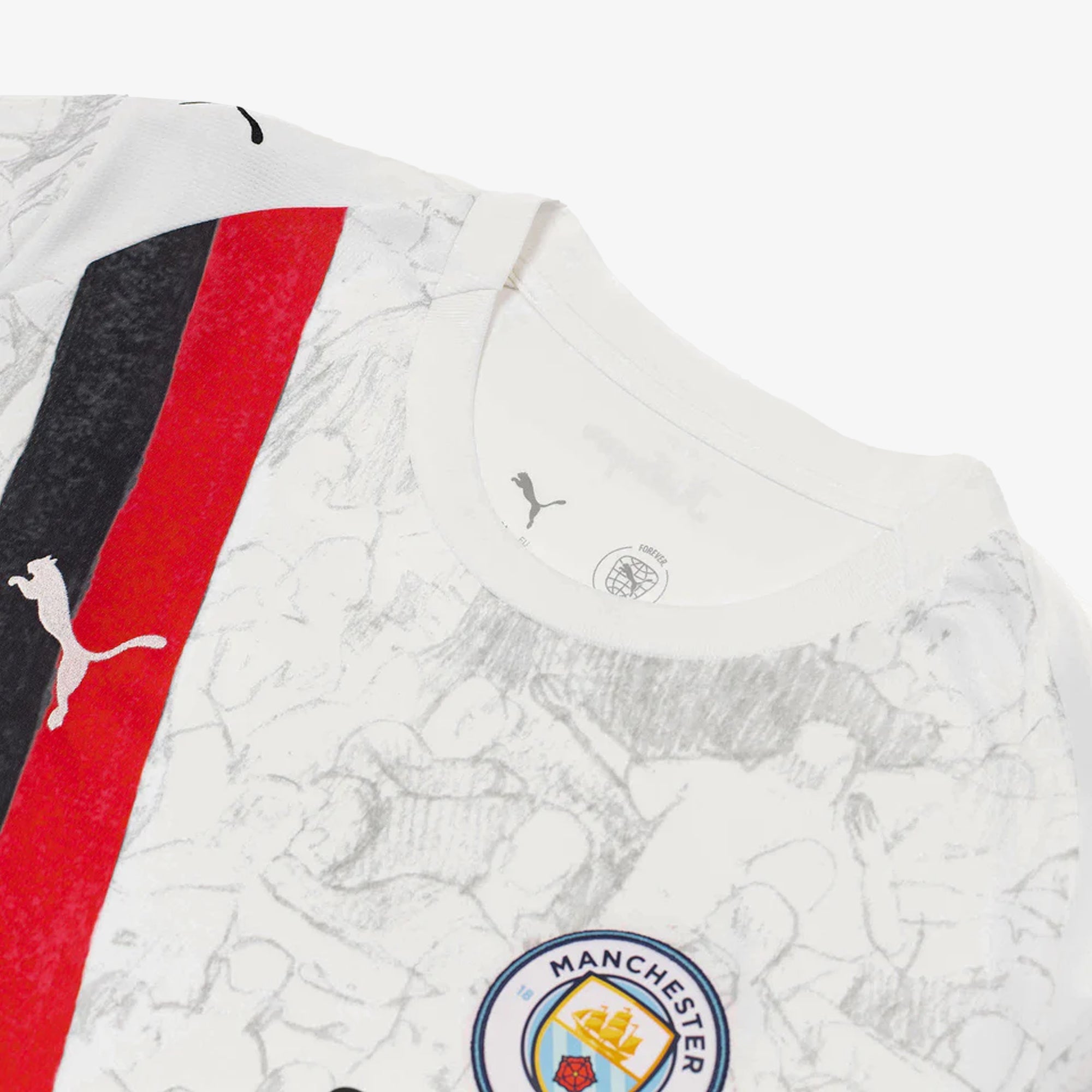 PUMA | KIDSUPER x MANCHESTER CITY JERSEY { PUMA WHITE-BLACK - view 4
