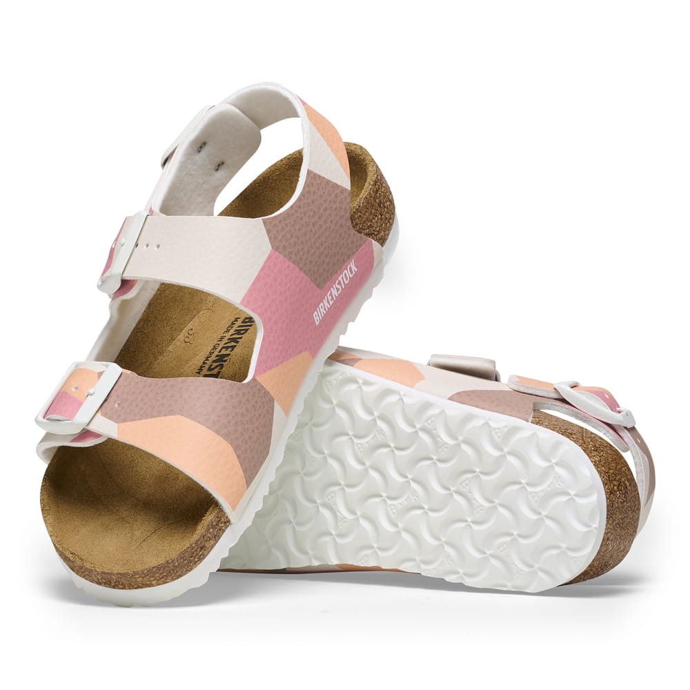 Birkenstock Milano Kids Birko-Flor – Orange Orange/Desert Soil Geo Camo Papaya