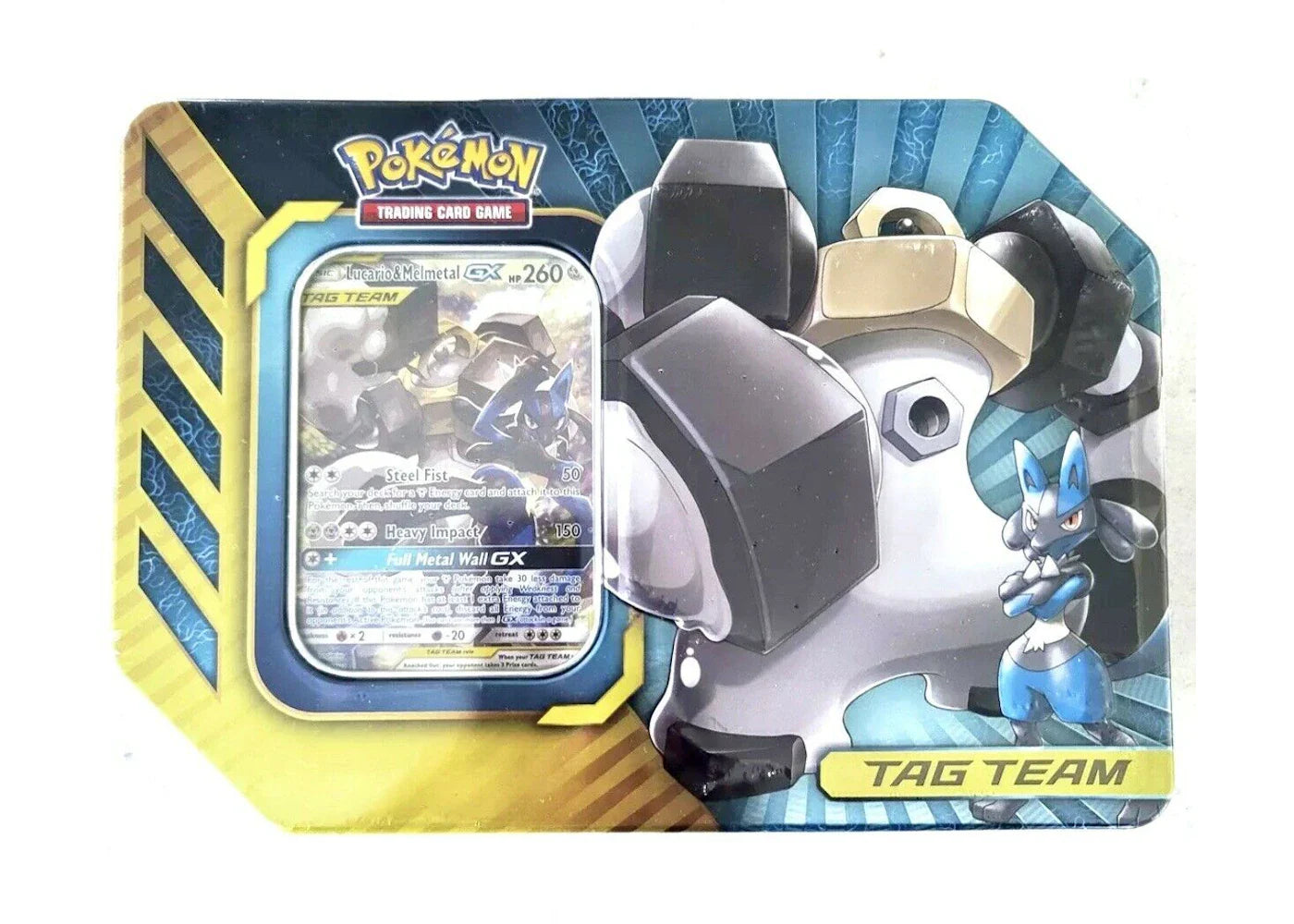 Pokémon 2019 Pokemon TCG Power Partnership Tin Lucario & Melmetal GX