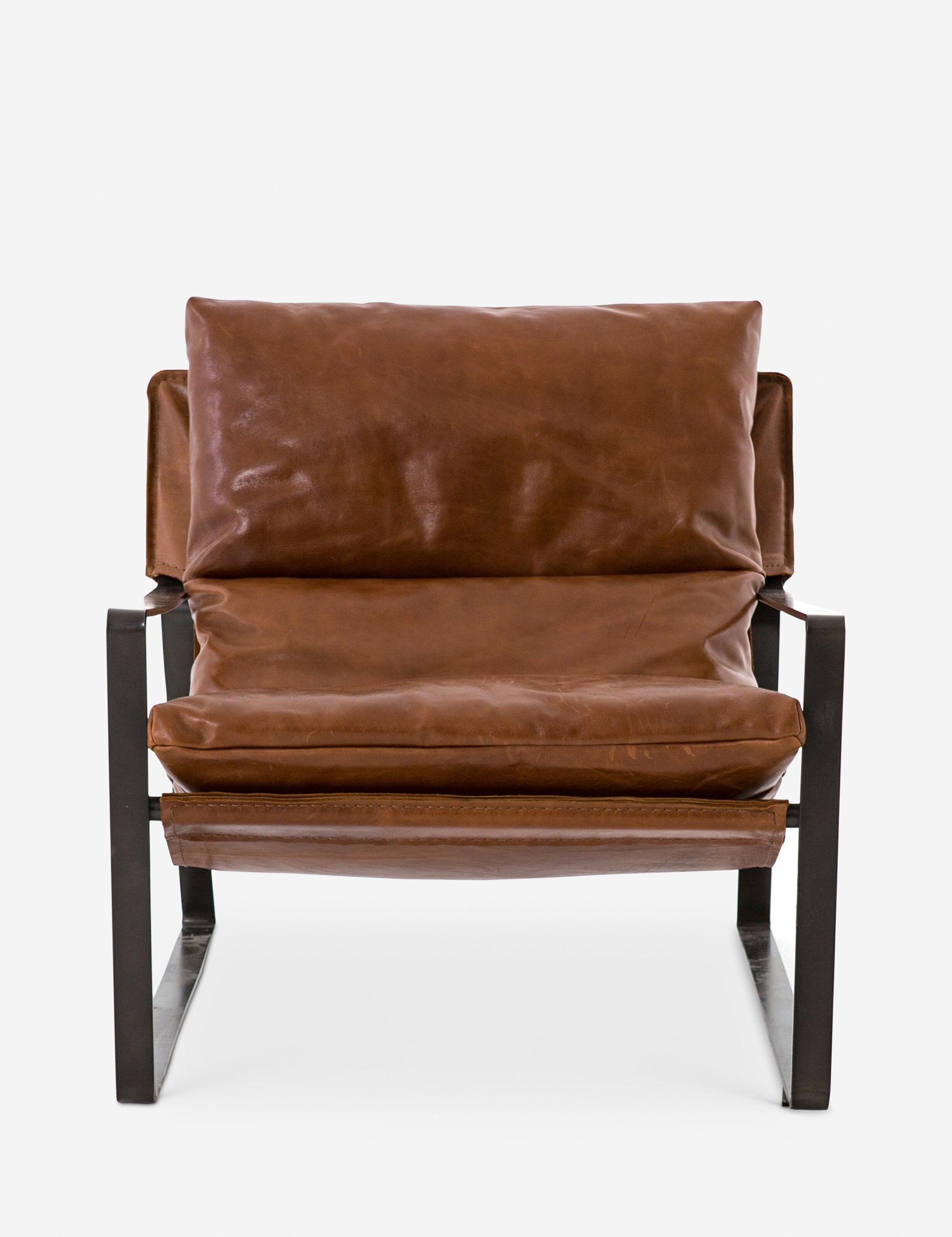 Lulu and Georgia Marlyne Leather Accent Chair - view 2
