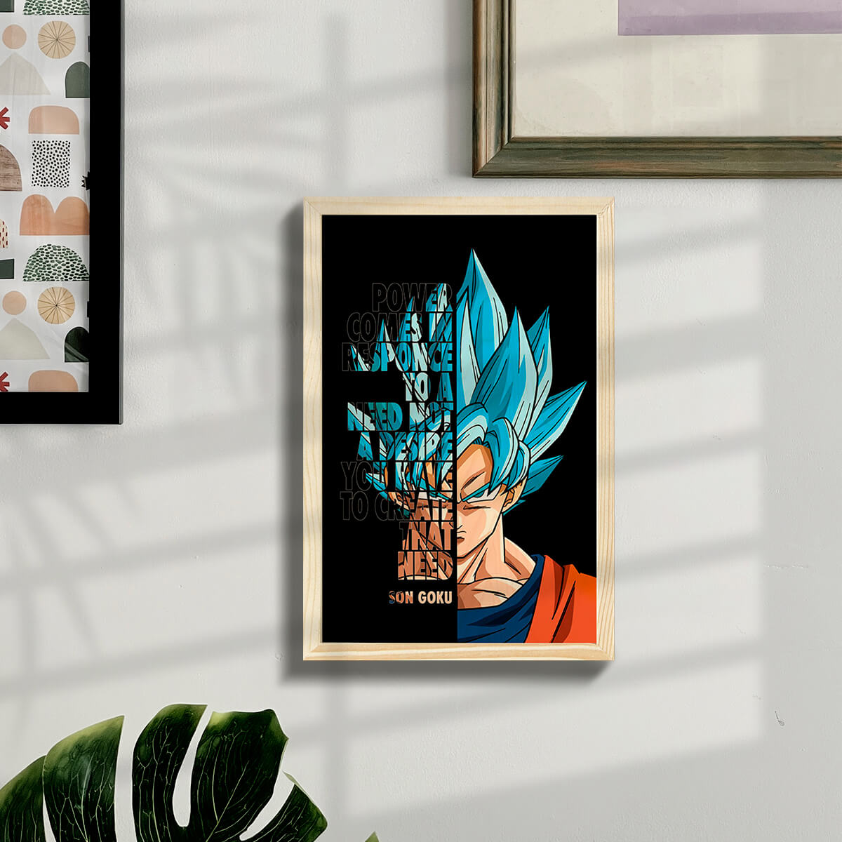 Bigsmall_cc Son Goku Wooden Wall Art - view 6