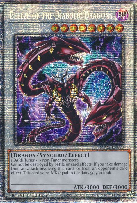 Yu-Gi-Oh! Beelze of the Diabolic Dragons - MP25-EN023 - Starlight Rare - 1st Edition