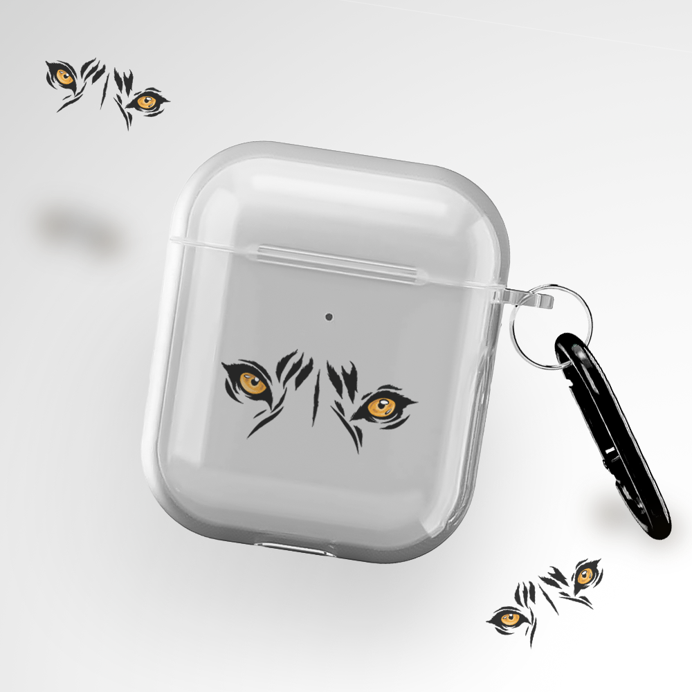 Cover It Up Leopard Eyes Clear Airpods 1st Gen Case Covers - view 2