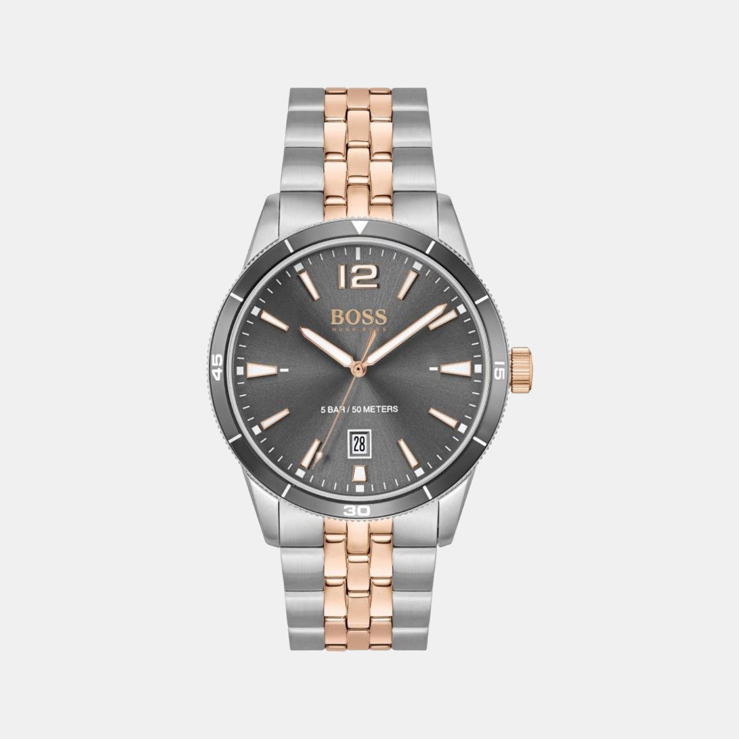 Boss Drifter Men Quartz Grey Dial Analog Stainless Steel Watch 1513903
