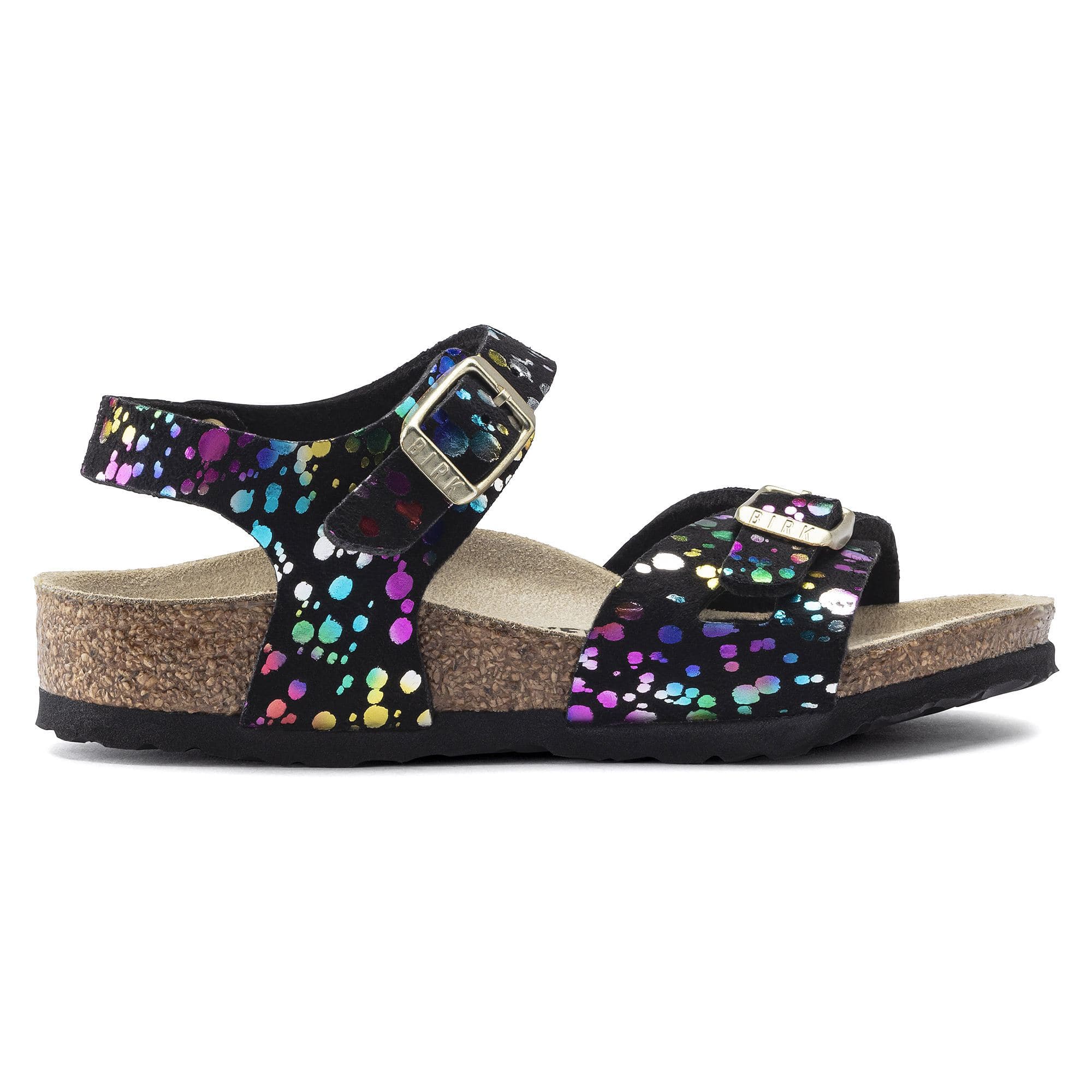 Birkenstock Rio Kids Micro Fibre – Black Black/Confetti - view 4