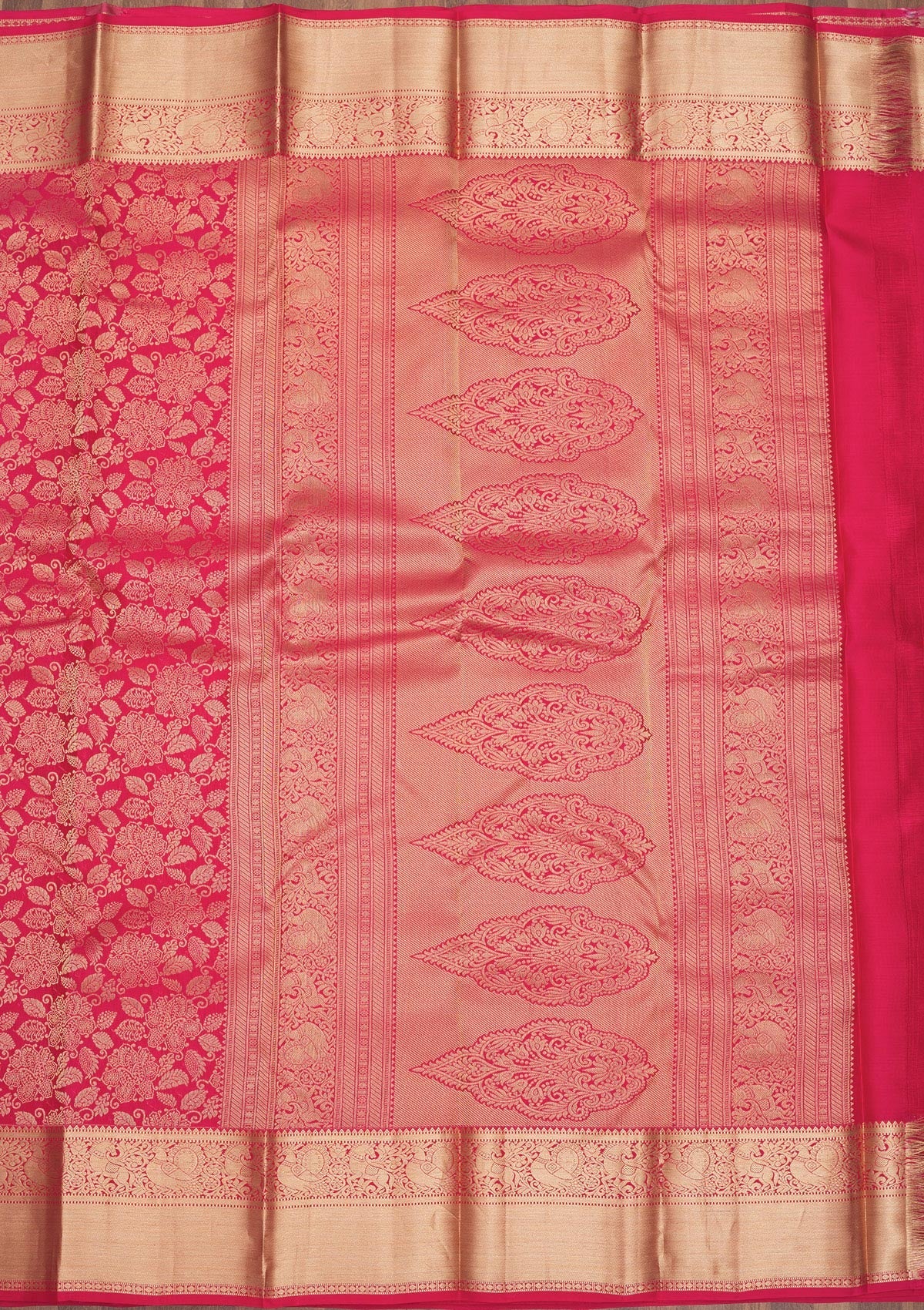 Koskii Pink Zariwork Pure Silk Saree – Women's - view 5