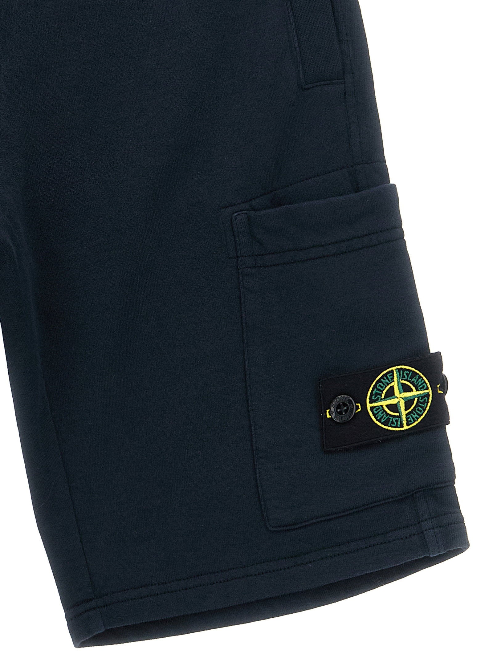 Stone Island Junior Cargo Bermuda Shorts – 100% cotton - view 3