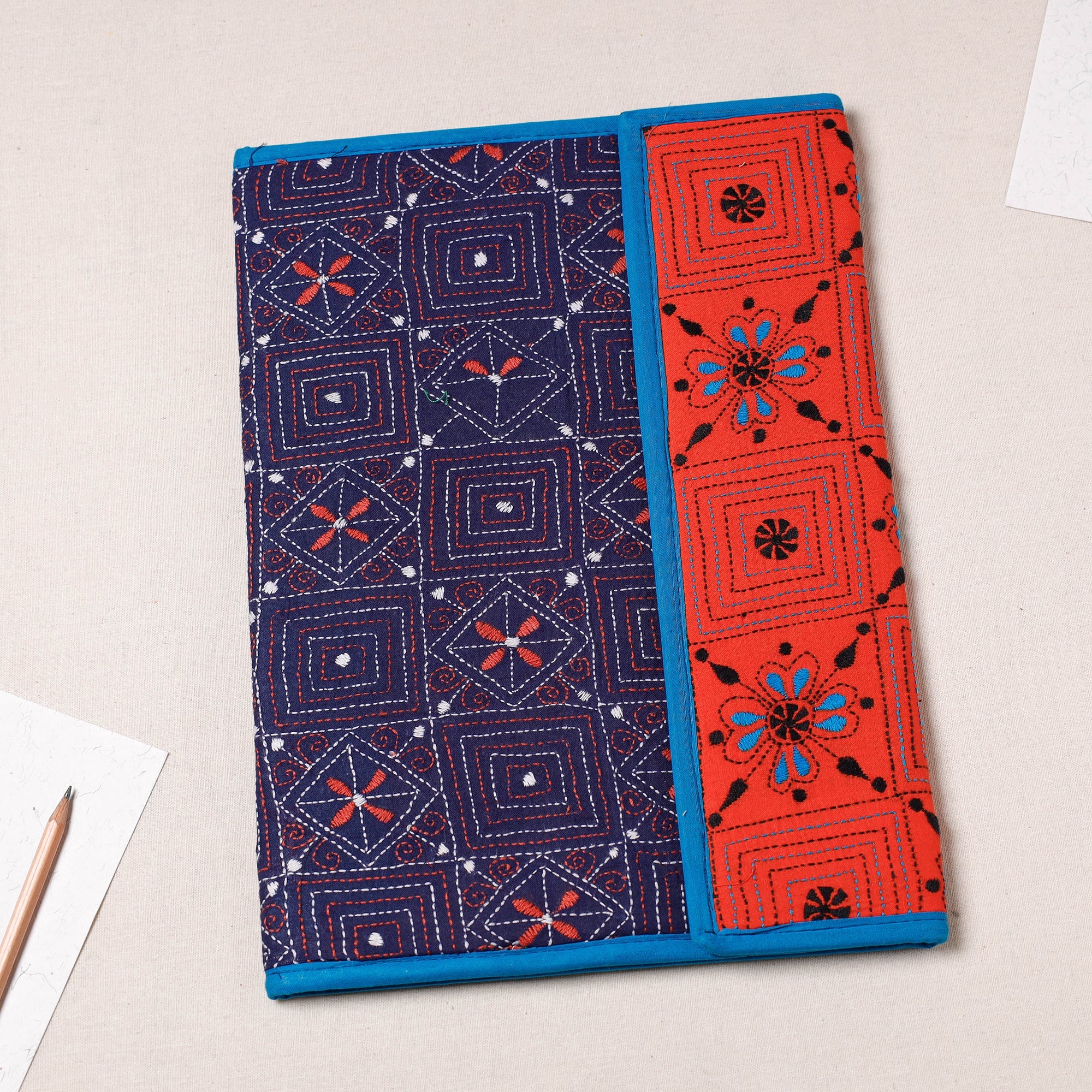 ASALKAAR Bengal Kantha Work Handcrafted File Folder