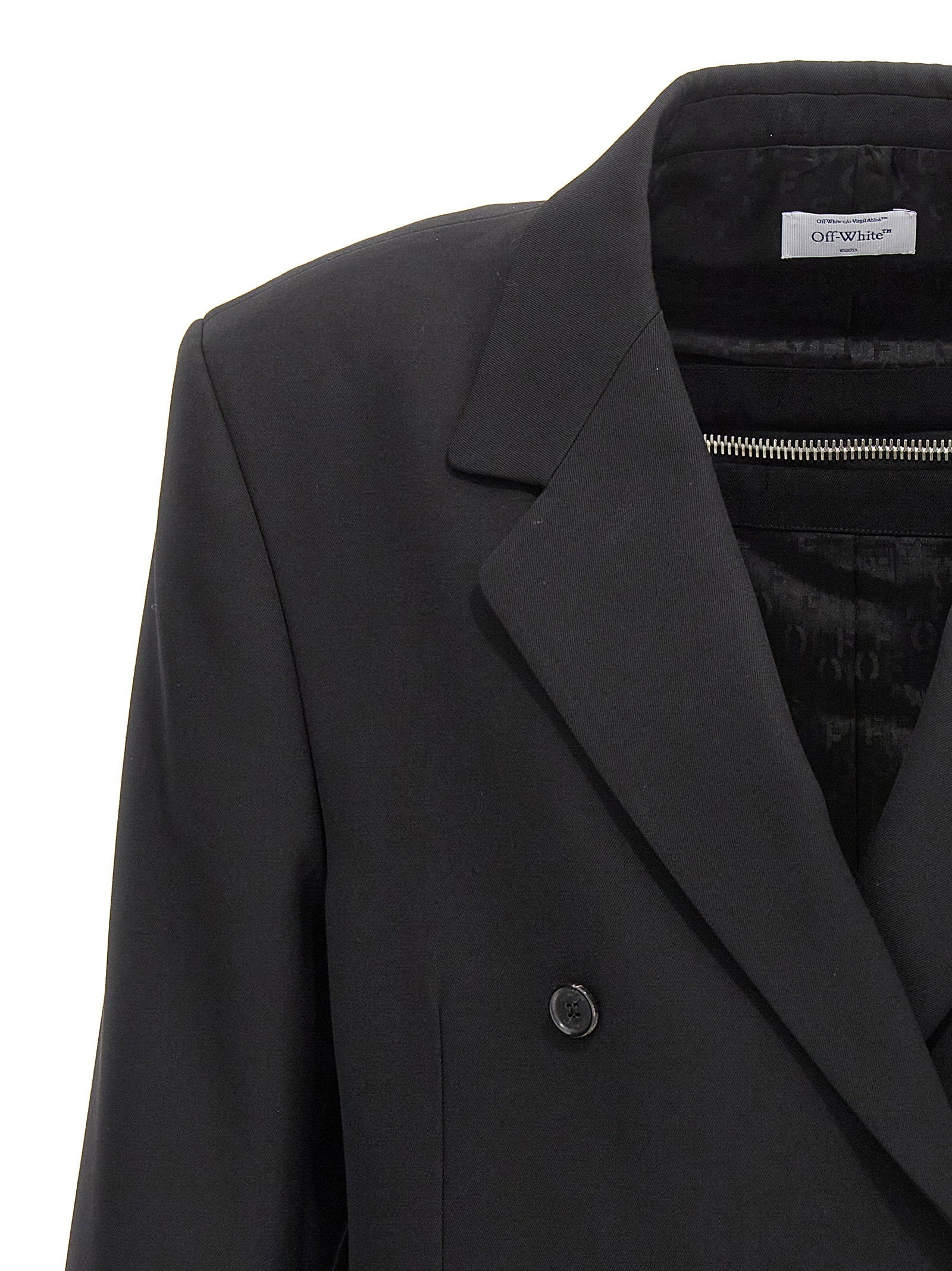 Off White Blazer Ow Emb – 100% virgin wool - view 3