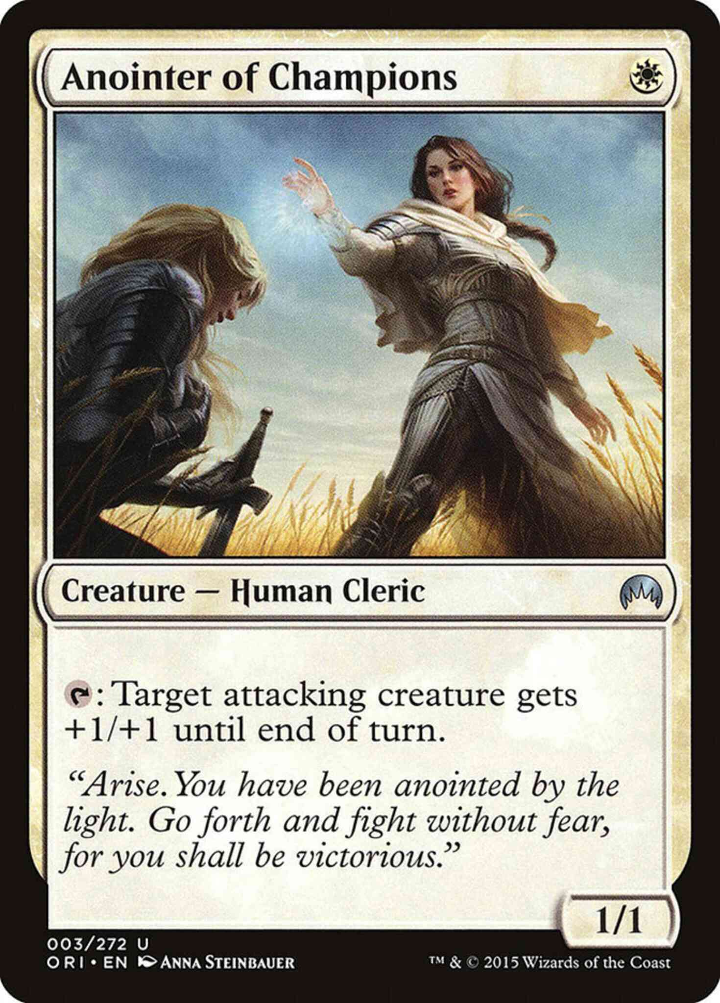 Champions 3 magic – Anointer of Champions [3] [Magic Origins] [Non-Foil]