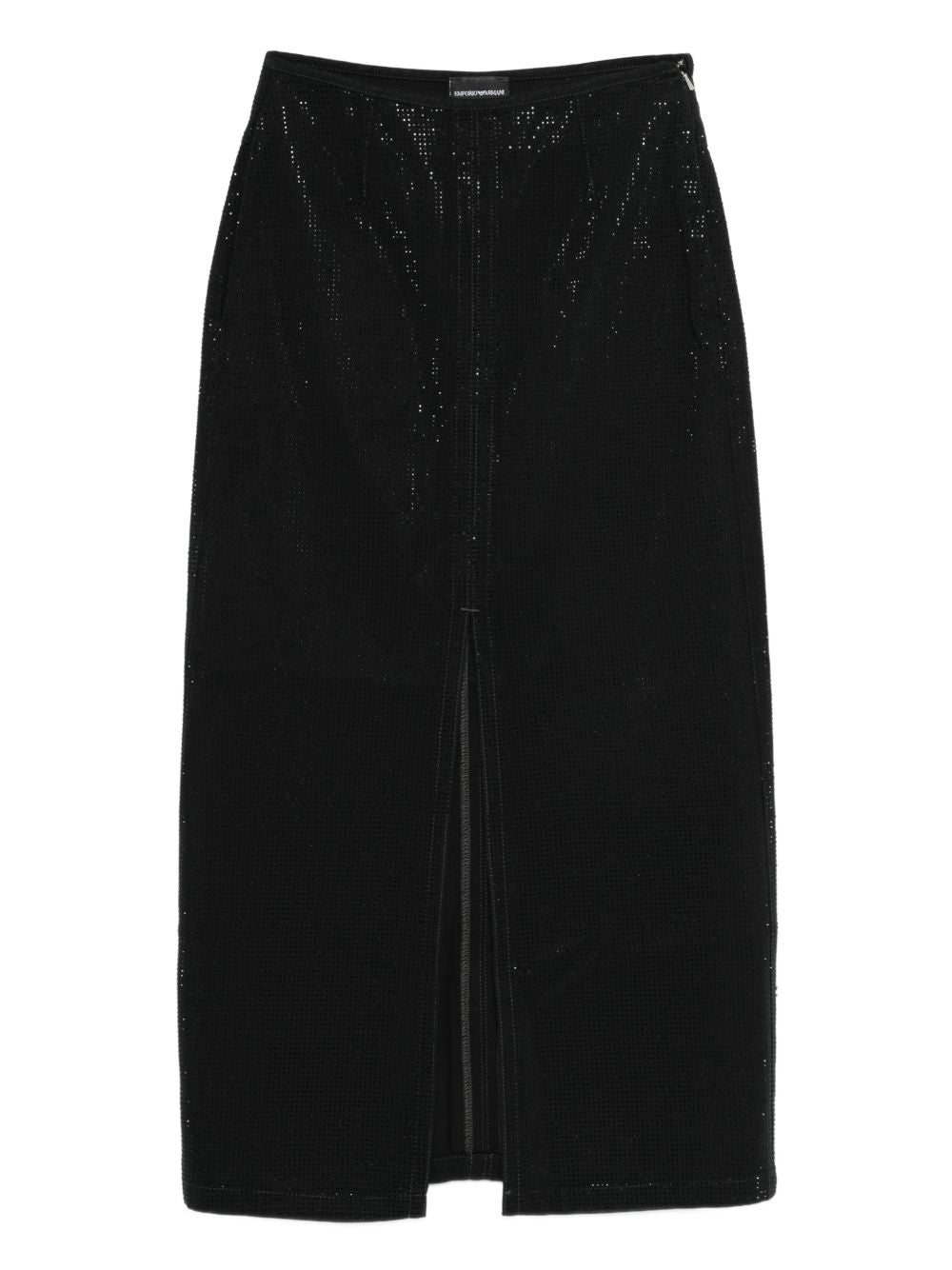 Emporio Armani Studded long skirt – 70% Lyocell, 30% Cotton