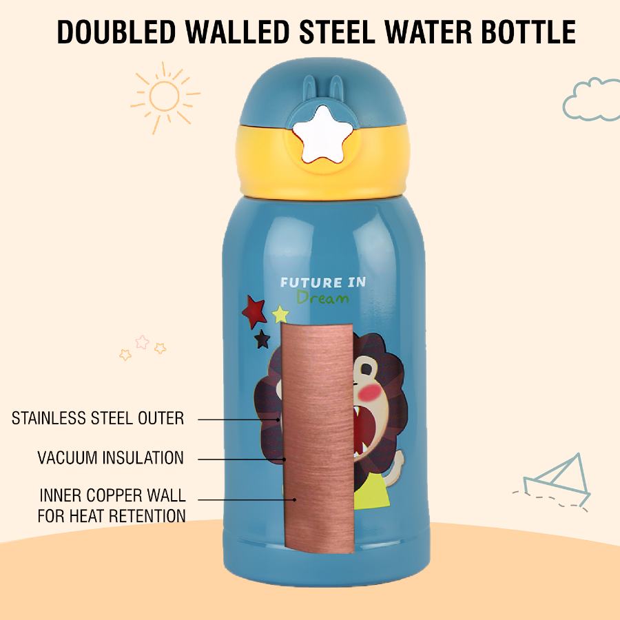 Cello Lucky Hot & Cold Stainless Steel Kids Water Bottle, 500ml - view 11