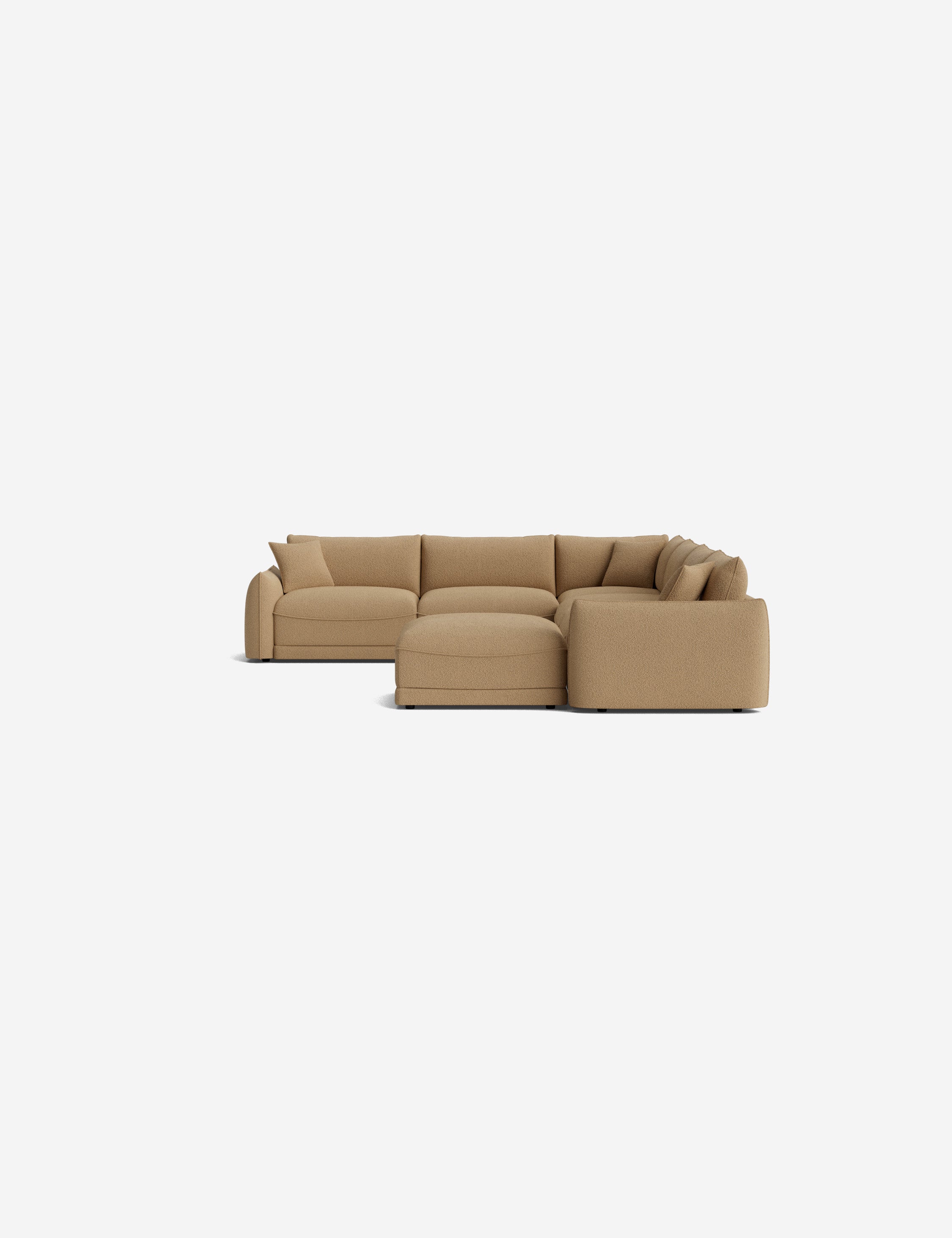 Lulu and Georgia Balmer Modular Corner Sectional Sofa With Ottoman - view 101