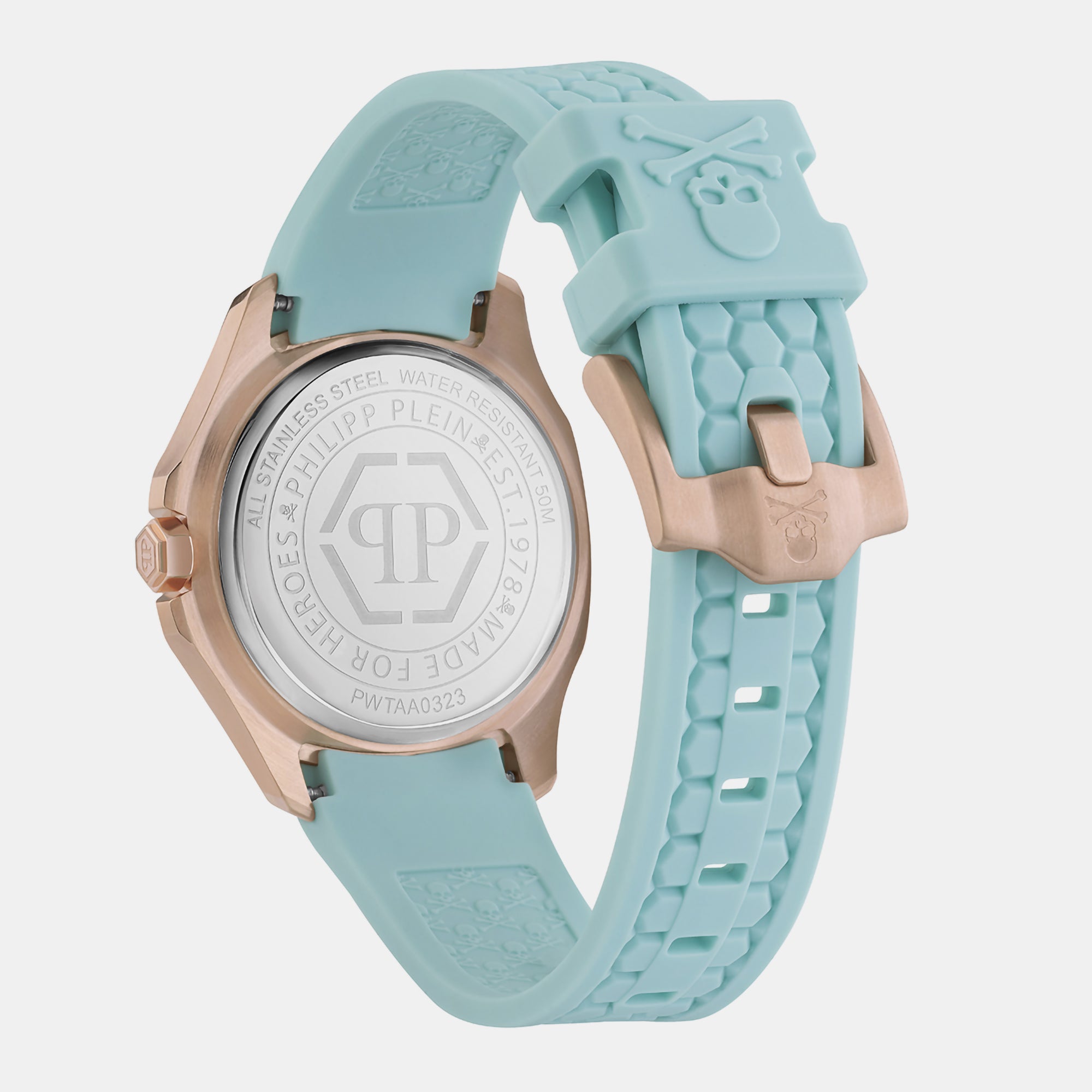 Philipp Plein High-Iconic Women Quartz Blue Dial Analog Silicone Watch PWTAA0323 - view 3