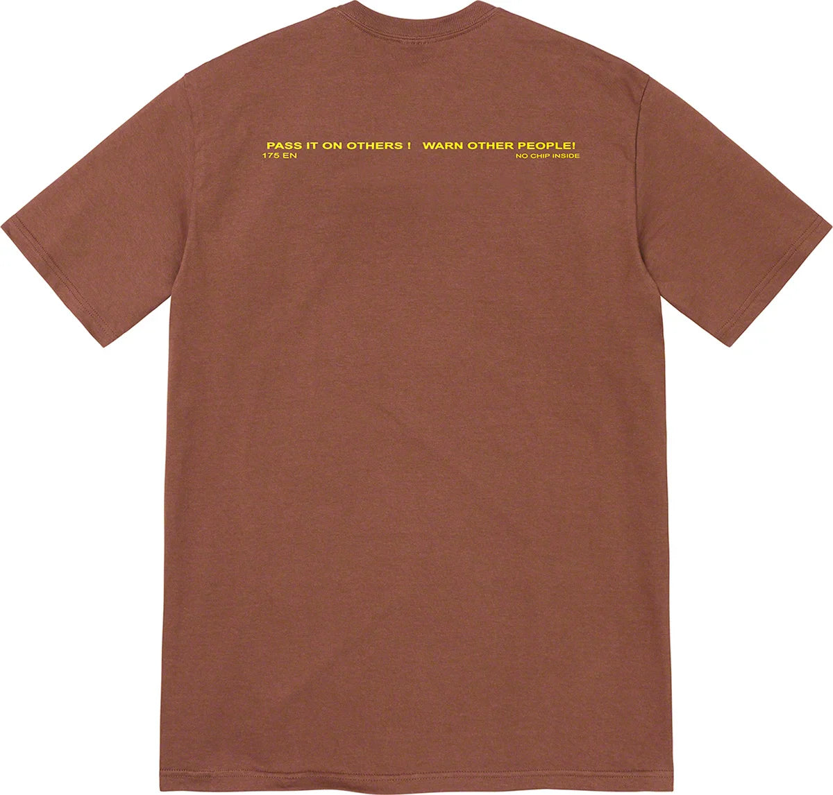 My Store Supreme Warning Tee Brown - view 2