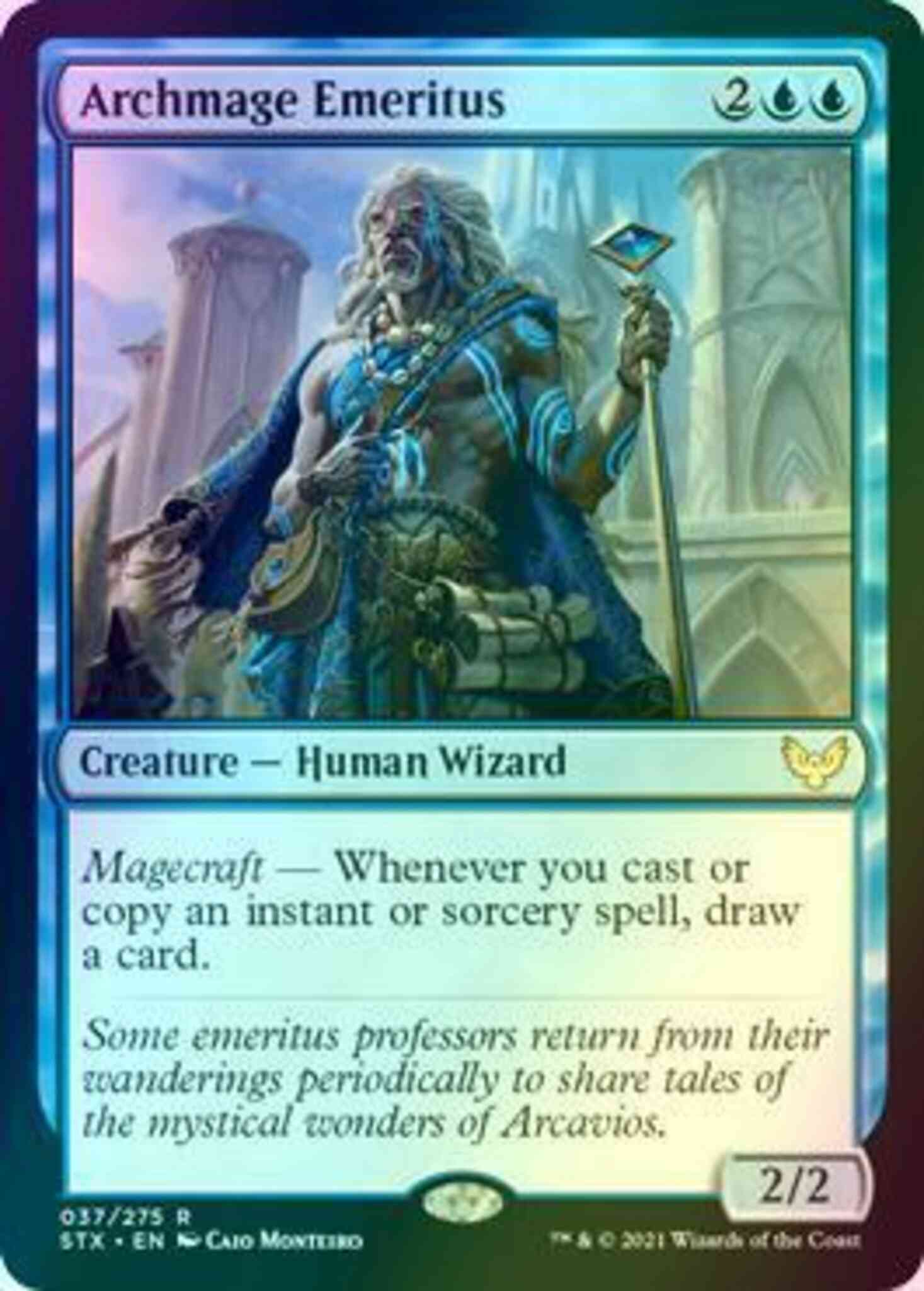Archmage emeritus 37 – Magic Archmage Emeritus [37] [Strixhaven: School of Mages] [Foil]