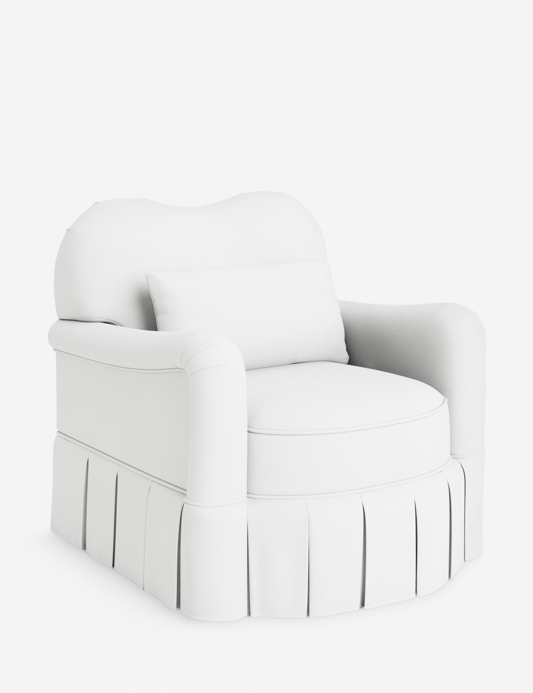 Lulu and Georgia Middleton Skirted Accent Chair by Ginny Macdonald - view 154