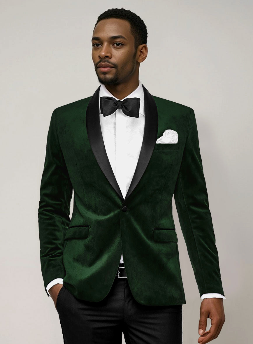 StudioSuits Green Velvet Tuxedo Suit - view 2