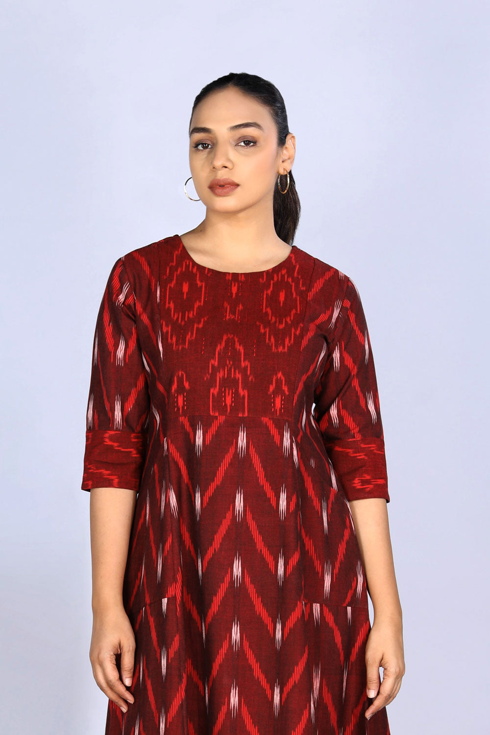 Kalanjali Ethnics Cotton Pochampally Ikat dress - view 7