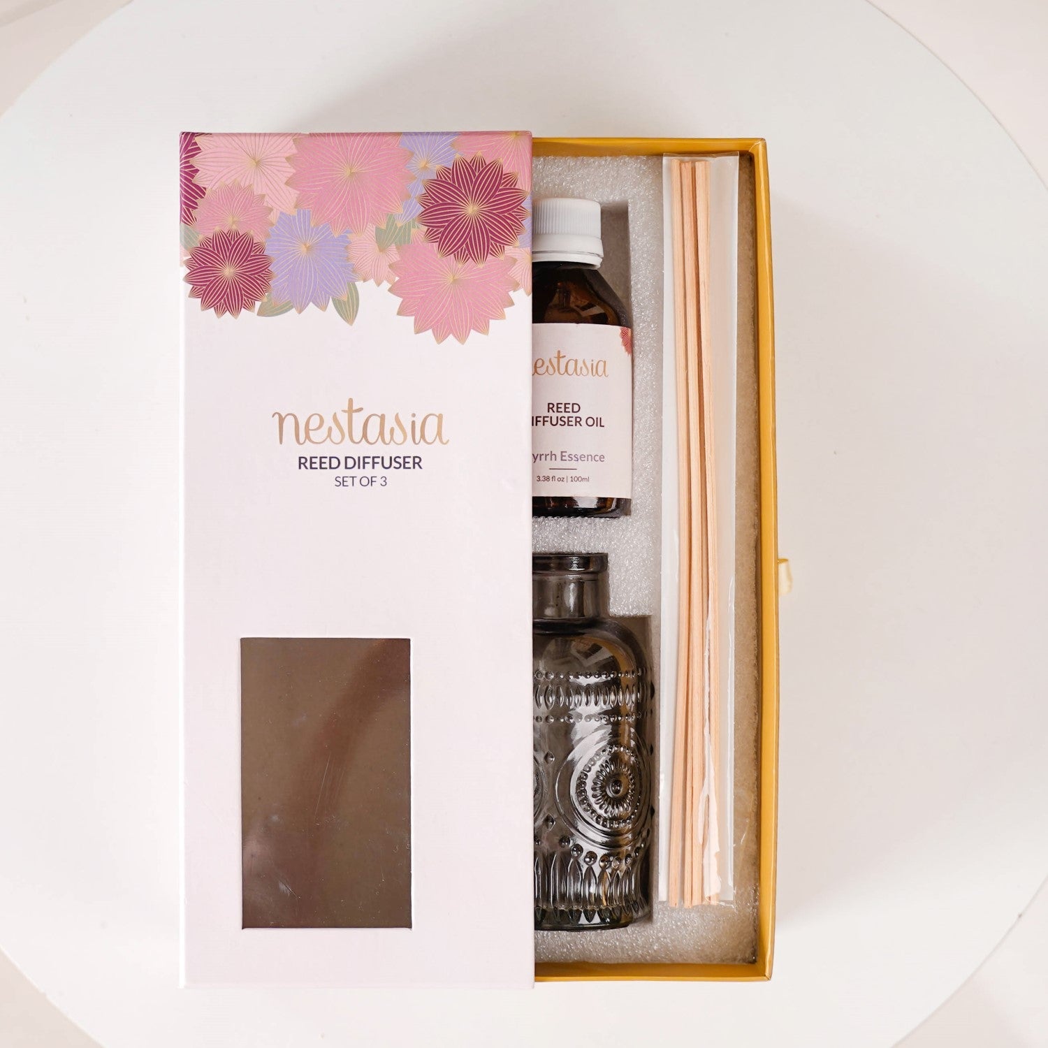 Nestasia Myrrh Essence Reed Diffuser Set Of 3 - view 2