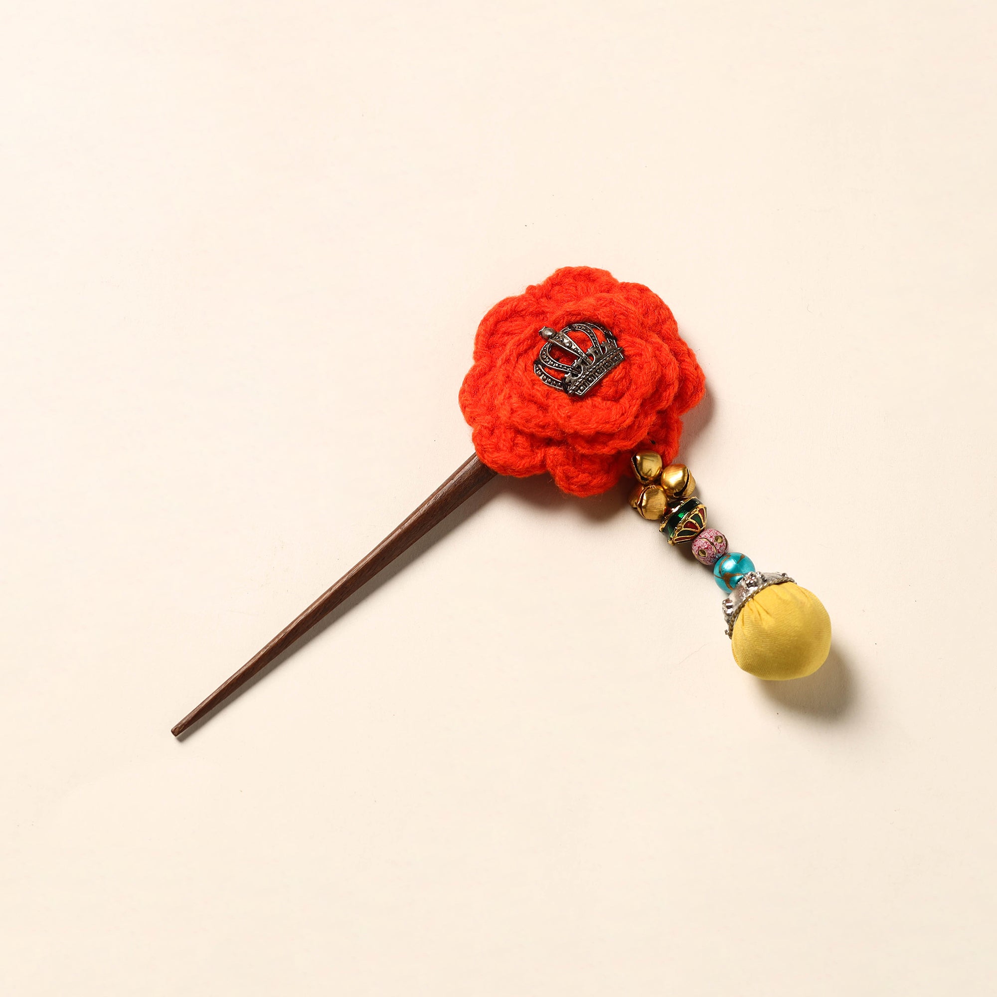 JALPARI Handmade Crochet Wooden Juda Stick 25