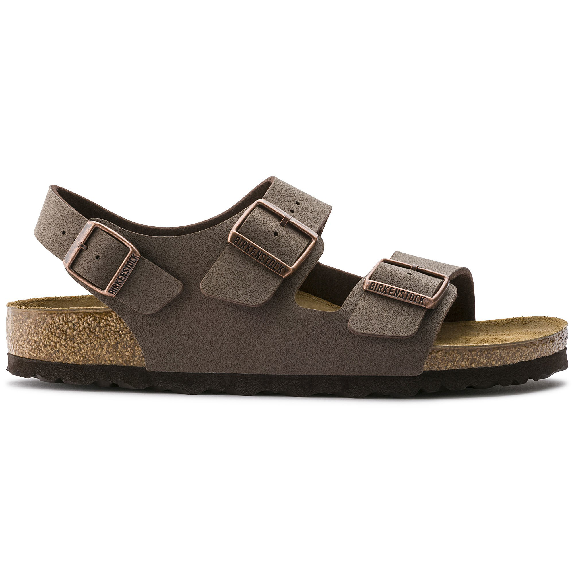 Birkenstock Milano Birko-Flor Birkibuc – Brown - view 3