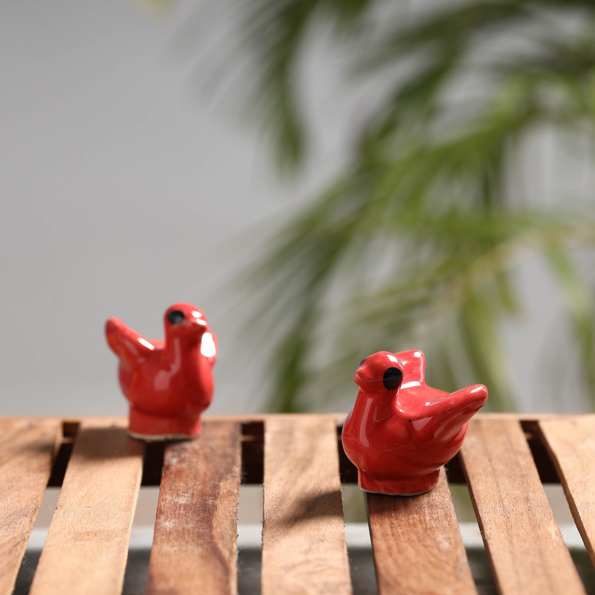 ITOKRI CRAFTS INITIATIVE Bird - Handcrafted Ceramic Toys (Set of 2)