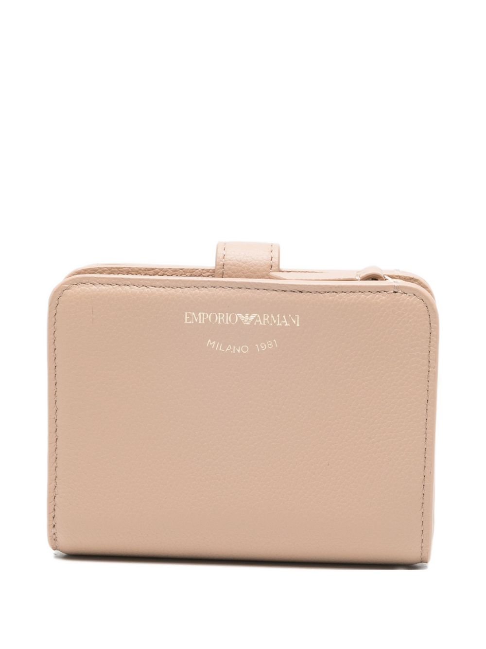 Emporio Armani Tumbled Leather Bifold Wallet – 100% Bovine Leather