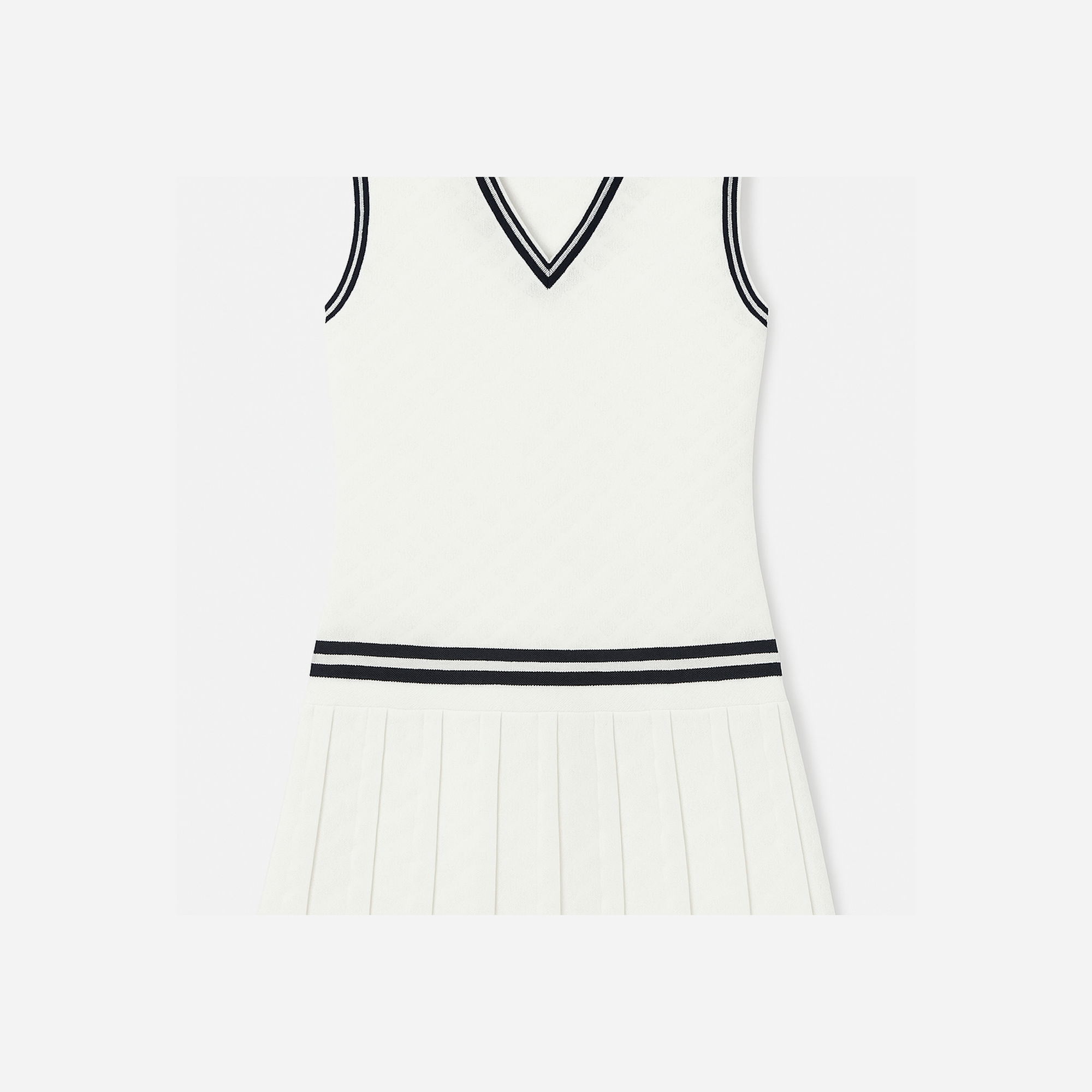 Tory Burch Terry Jacquard Tennis Dress Snow White - view 2