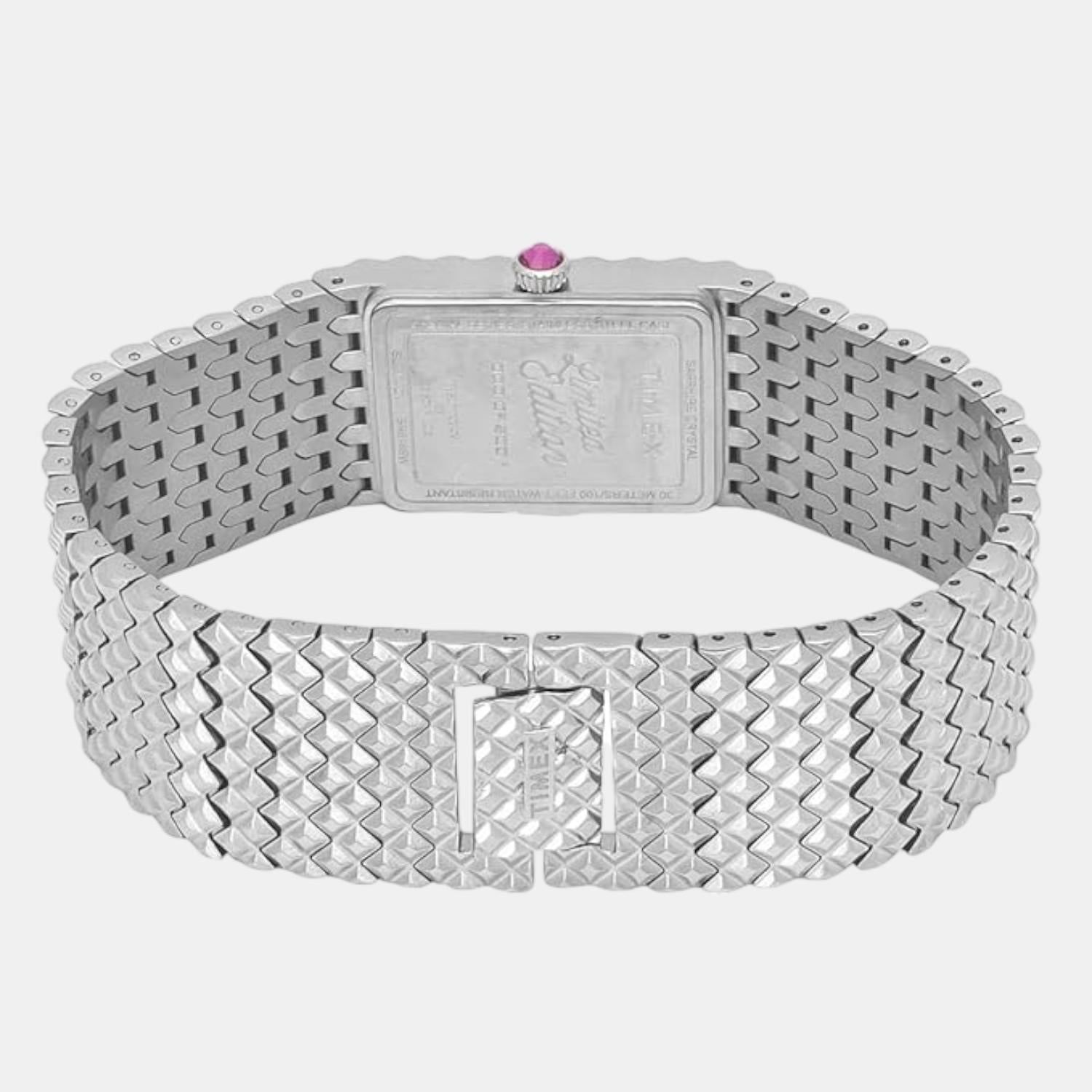 Timex Fria Women Quartz Pink Dial Analog Stainless Steel Watch TWEL77700 - view 4