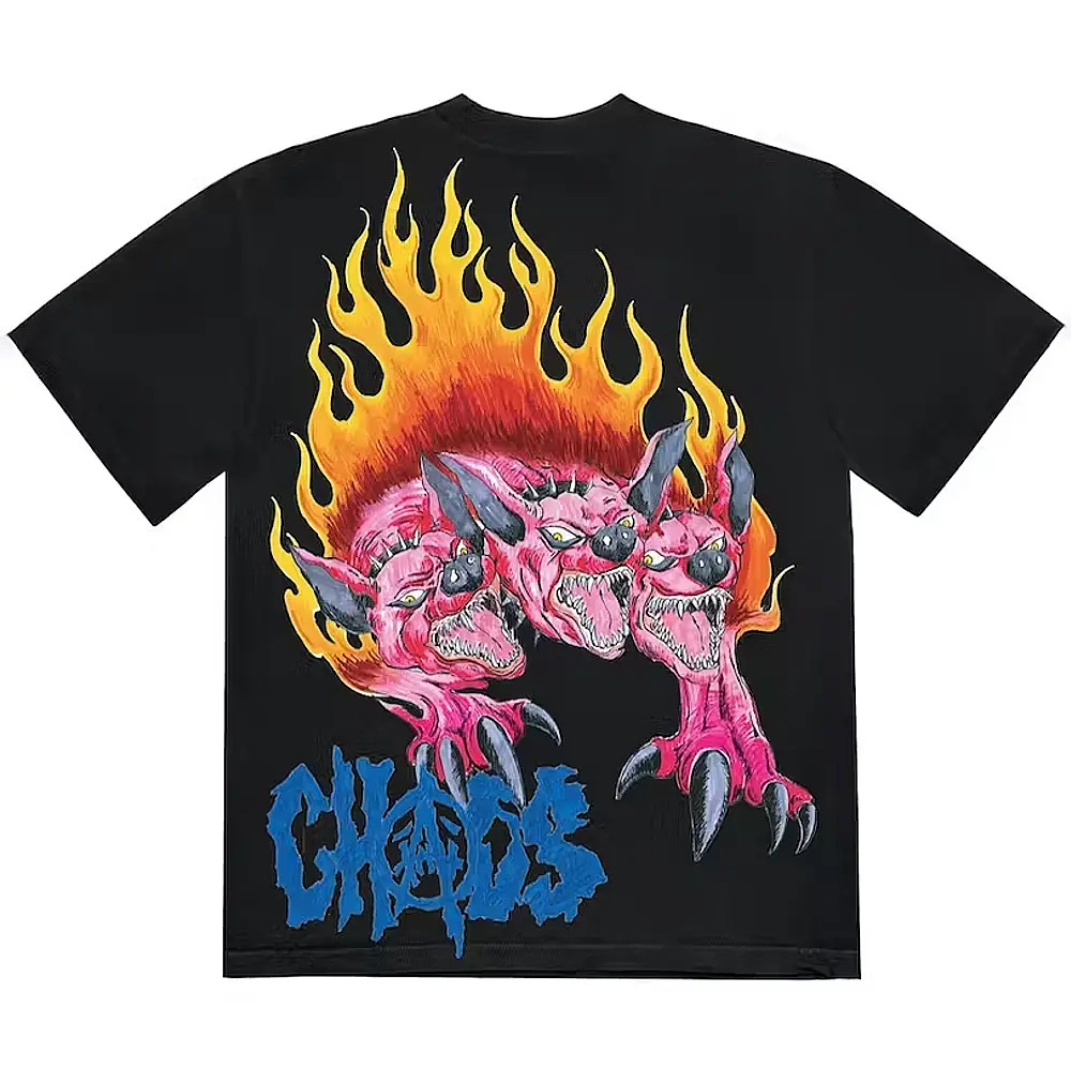 Travis Scott x Saint Michael CHAOS Tee Black - view 2
