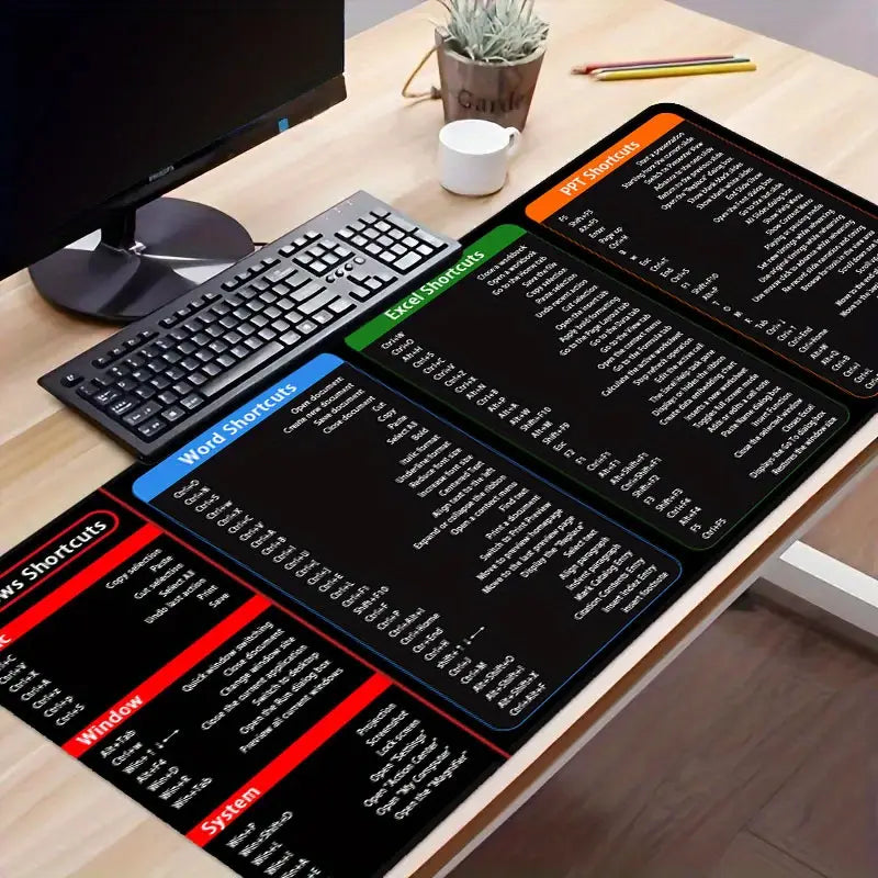 Catterton Large English Shortcut Keys Deskpad