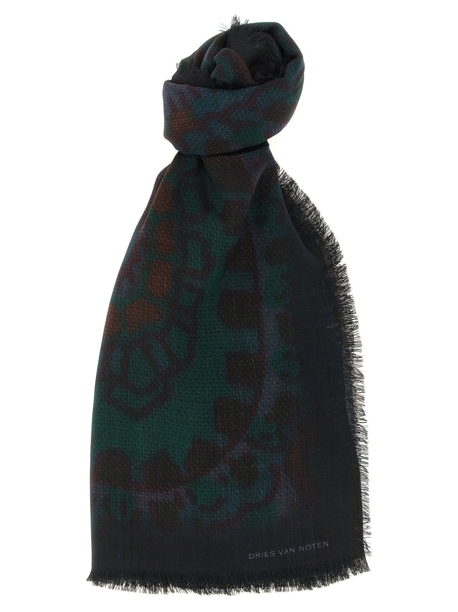 Dries Van Noten Folk Scarf – 100% wool