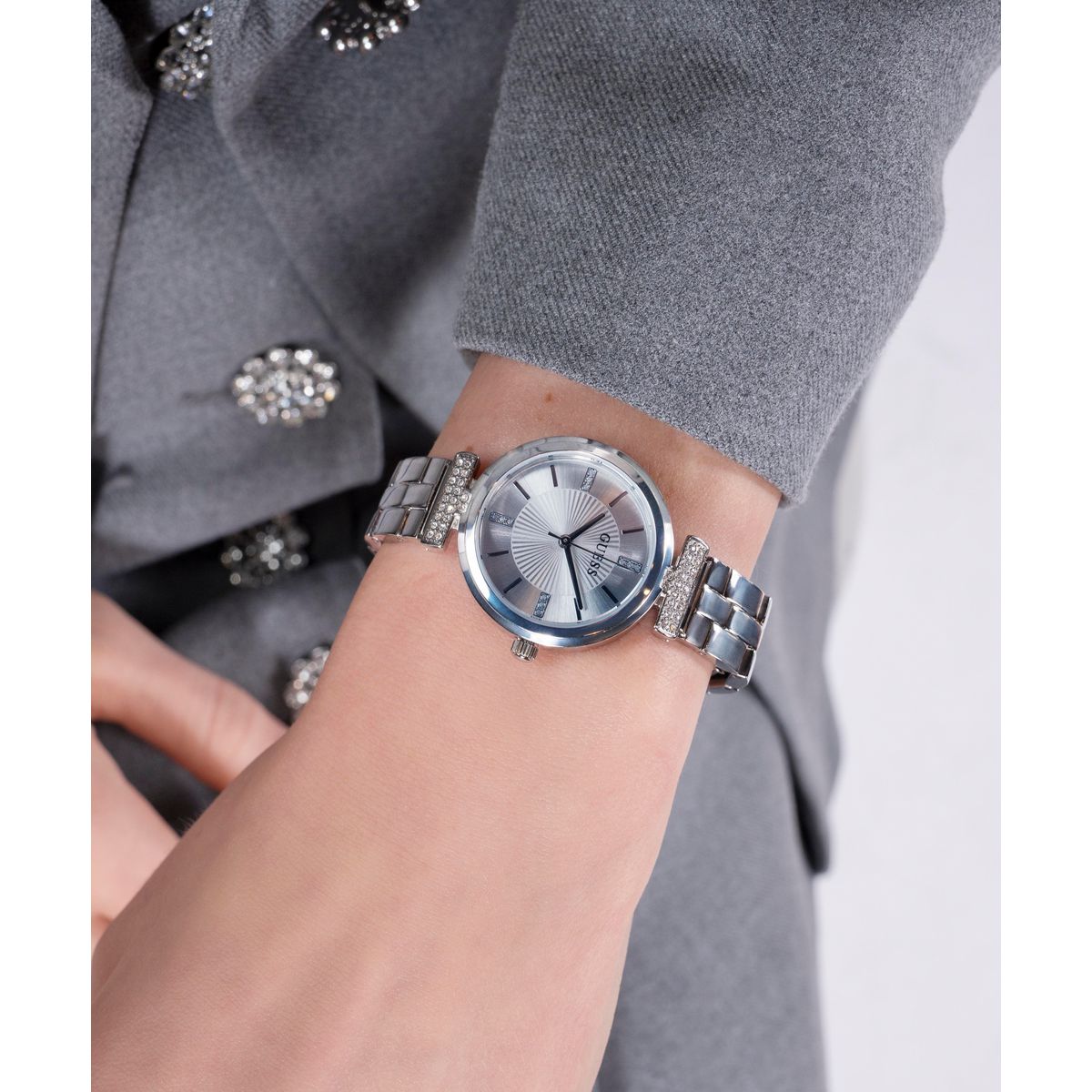 Guess Array Women Quartz Silver Dial Analog Stainless Steel Watch GW0762L1 - view 6