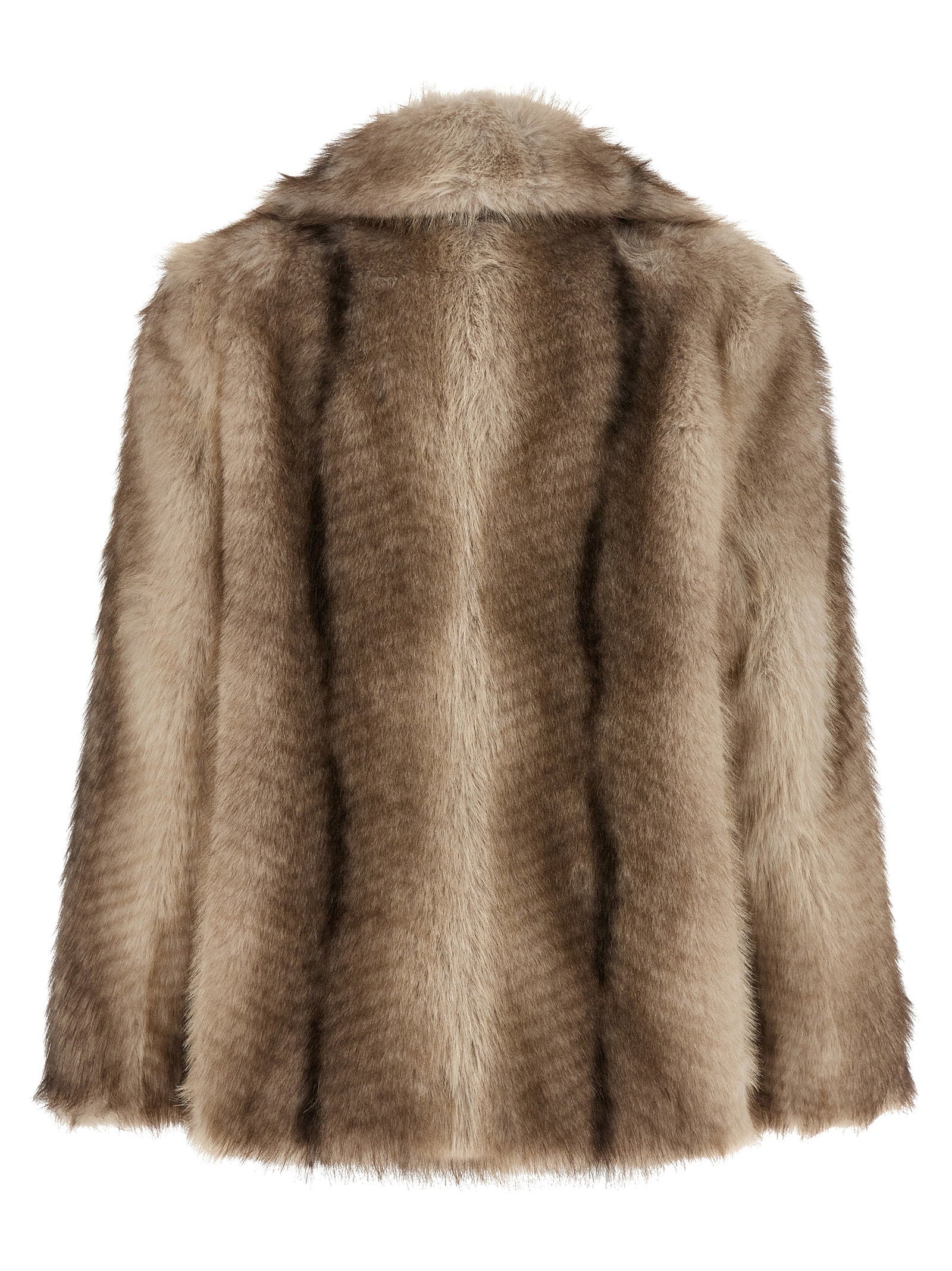 Nude Faux Fur Jacket - view 2