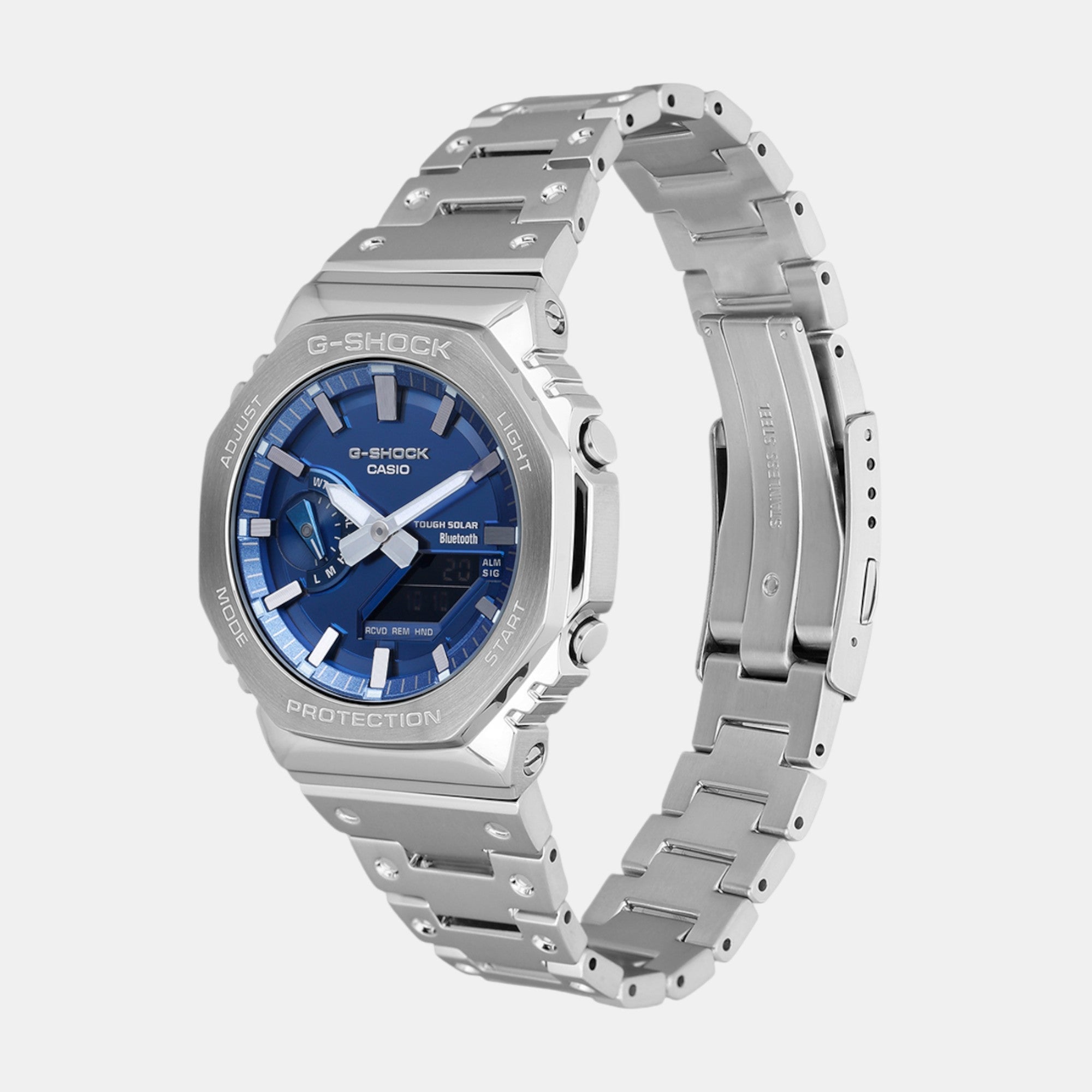 Casio G-Shock Men Quartz Blue Dial Analog-Digital Stainless Steel Watch G1563 - view 2