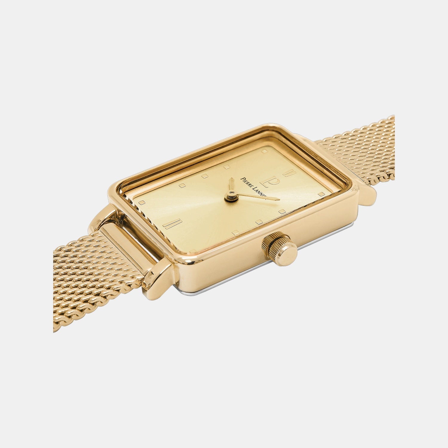 Pierre Lannier Ariane Women Quartz Gold Dial Analog Mesh Watch 057H542 - view 3