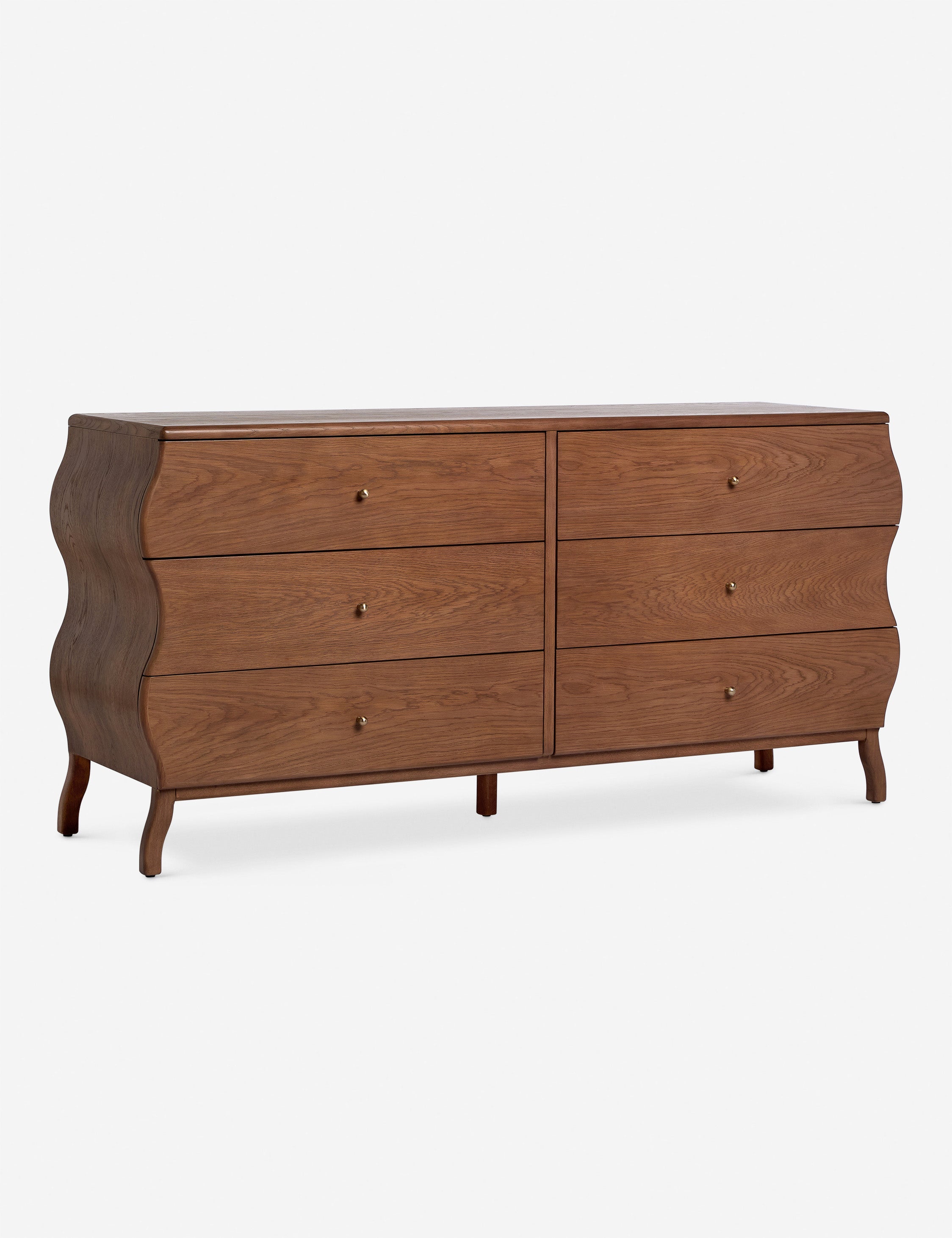 Lulu and Georgia Lasya 6-Drawer Dresser – Cool Brown - view 5