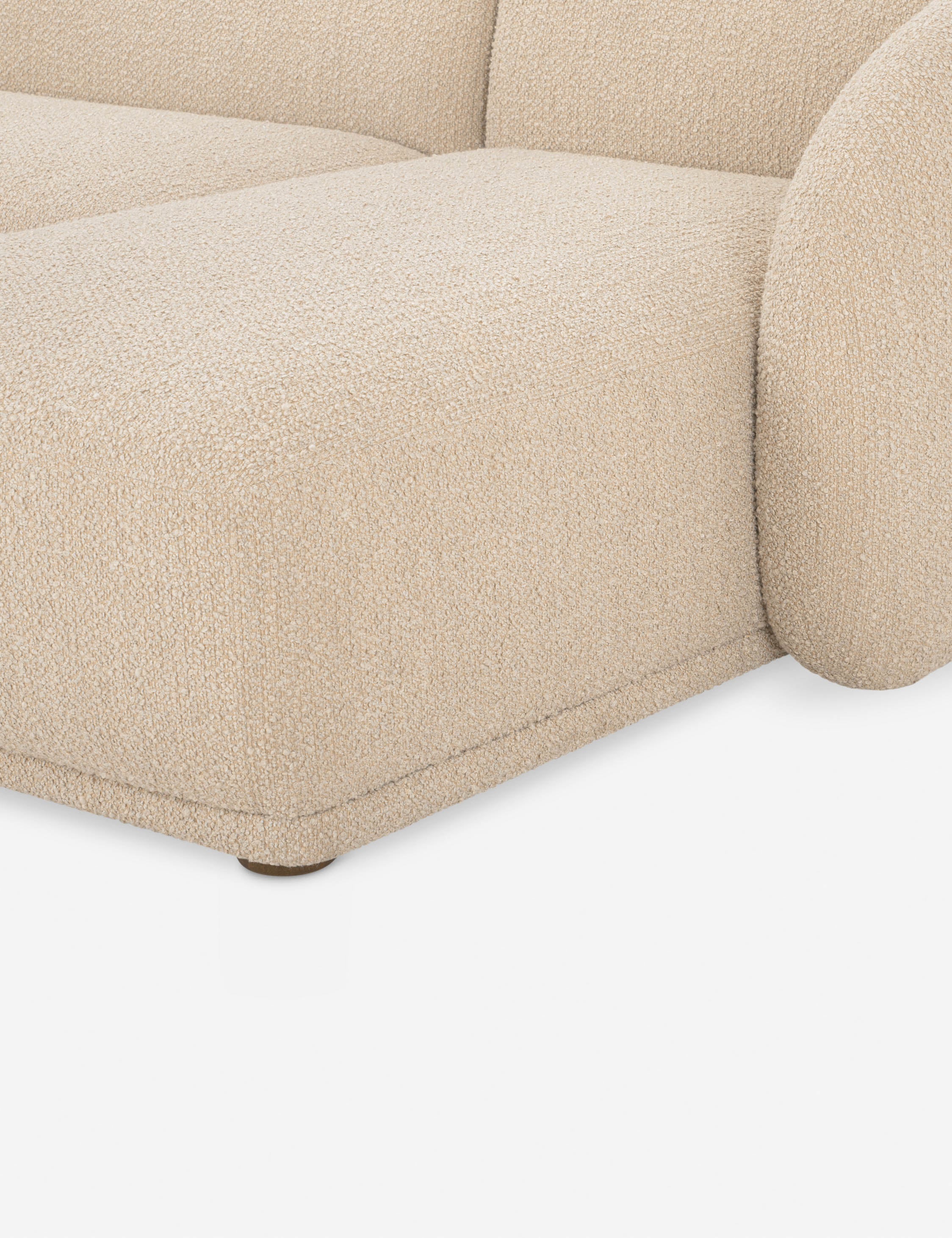 Lulu and Georgia Orza Sectional Sofa – Taupe Boucle - view 12